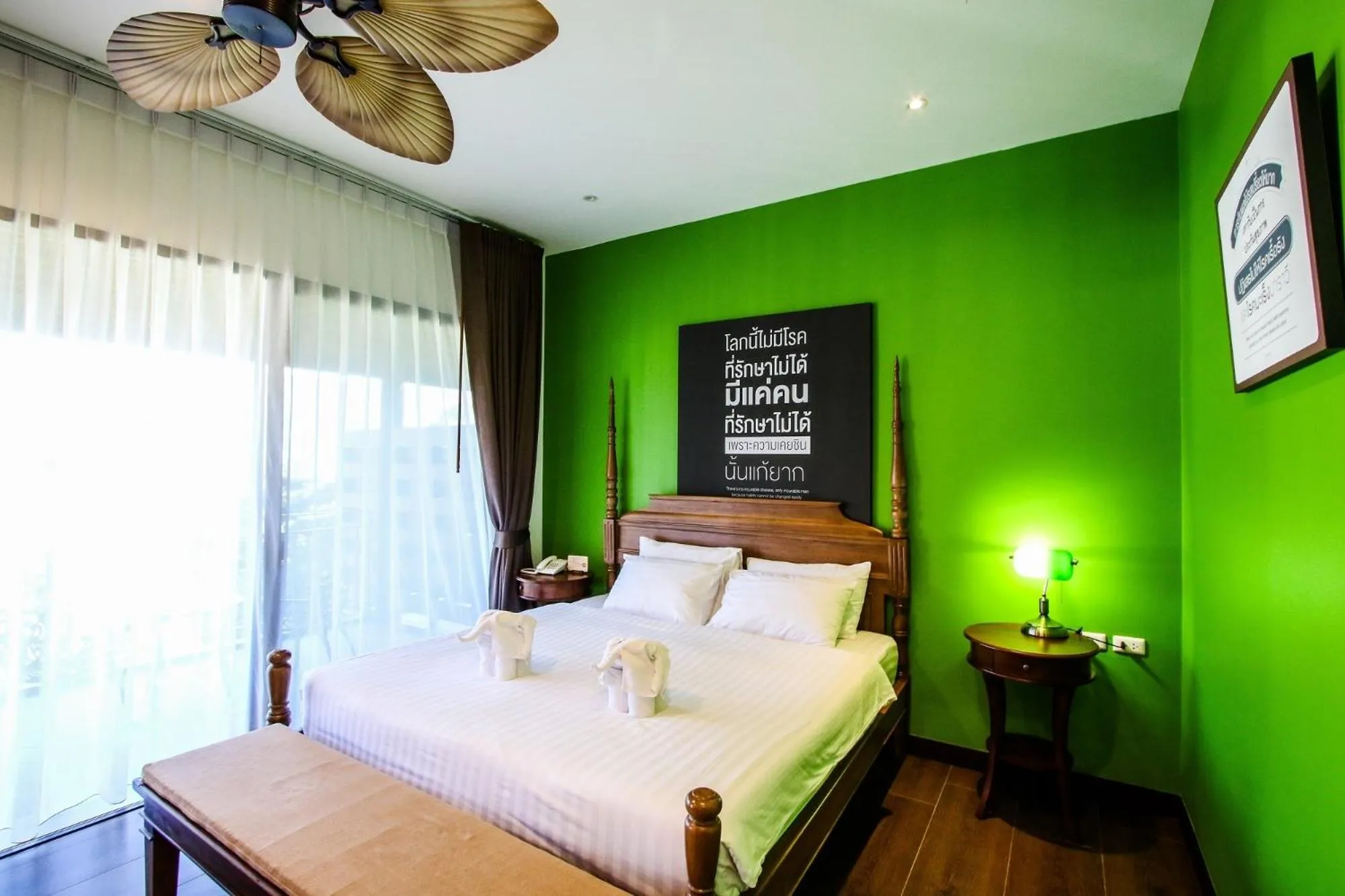 Bed in Rain Tree Khao Yai Hotel