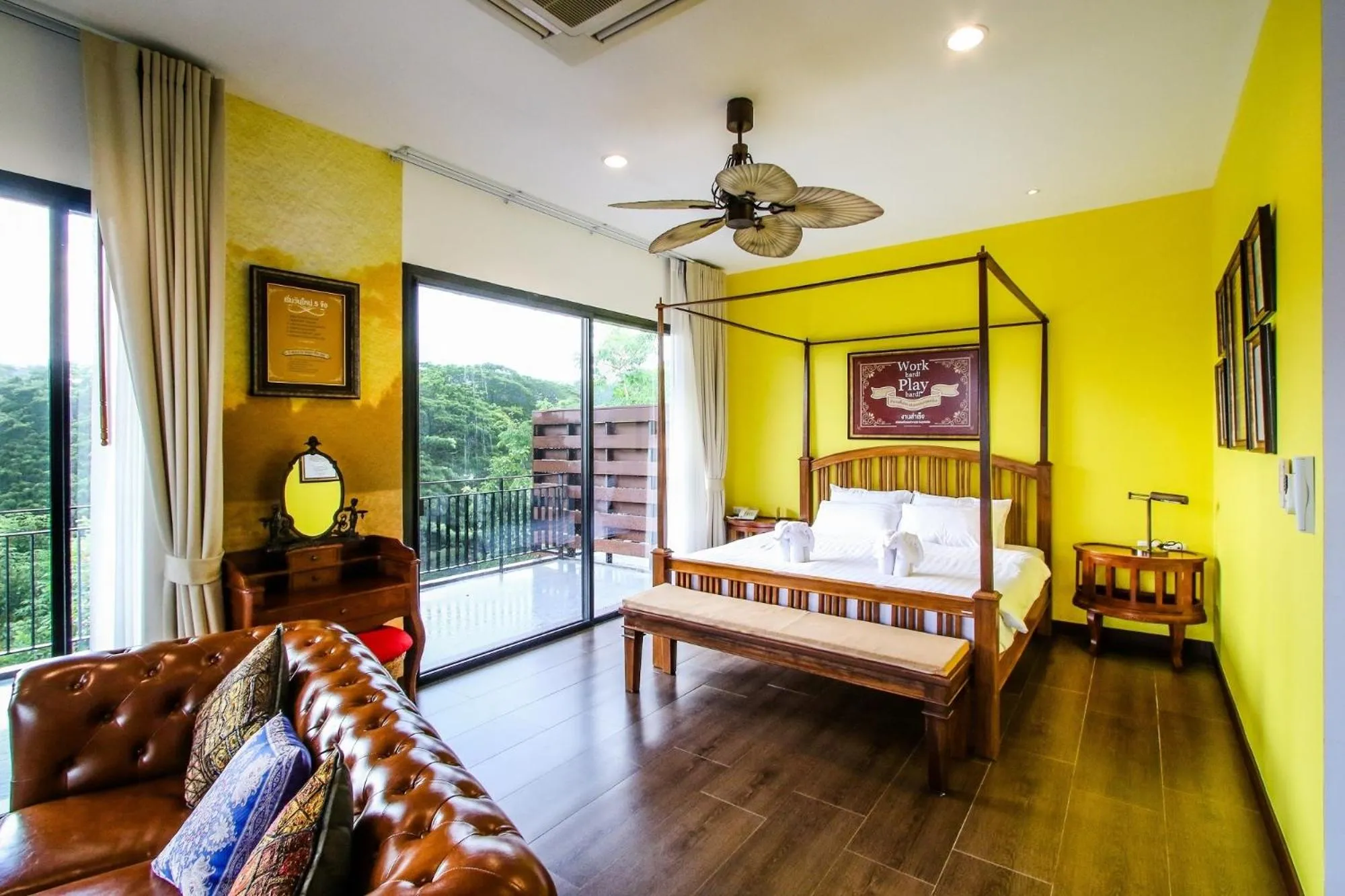 Bed in Rain Tree Khao Yai Hotel