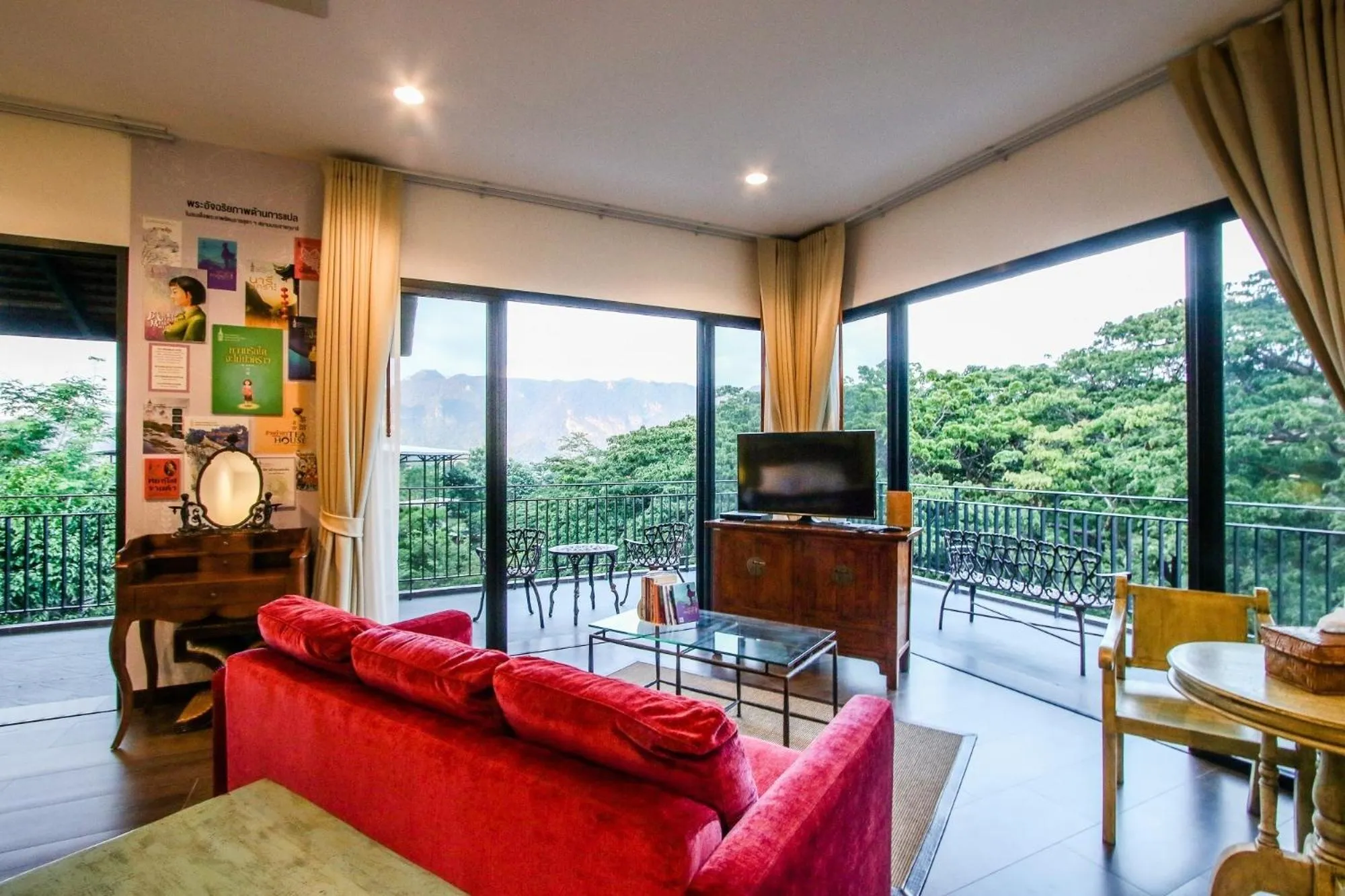 Seating area in Rain Tree Khao Yai Hotel