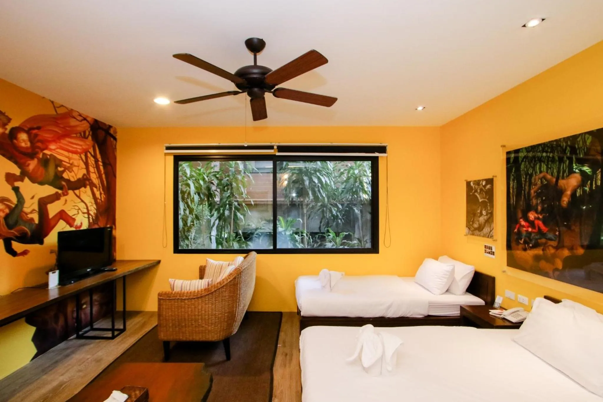 Bed in Rain Tree Khao Yai Hotel