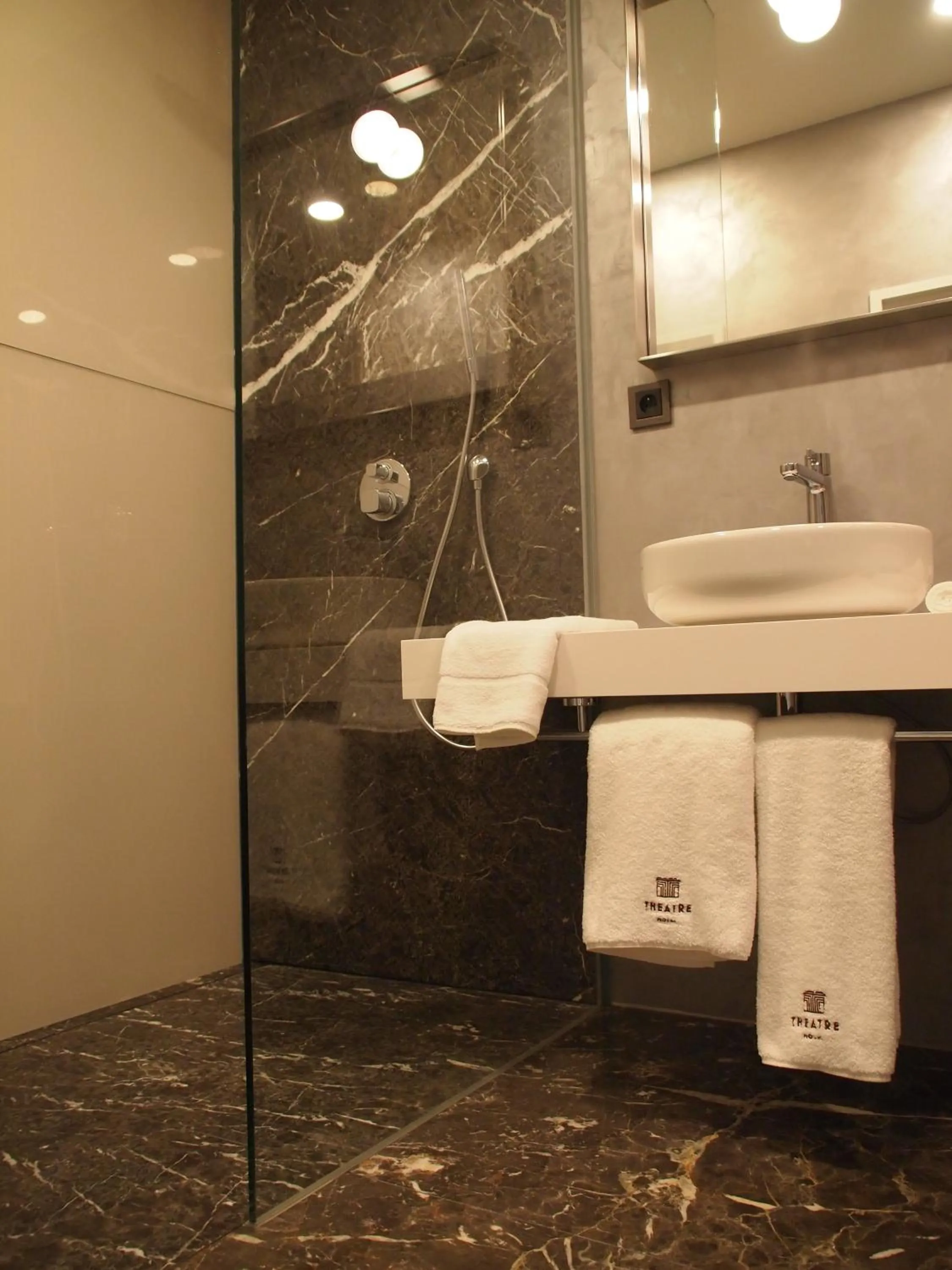 Bathroom in Theatre Hotel
