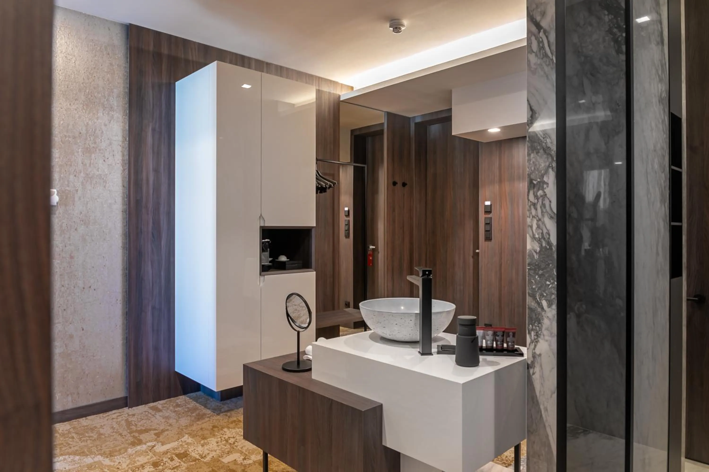 Bathroom in Theatre Hotel