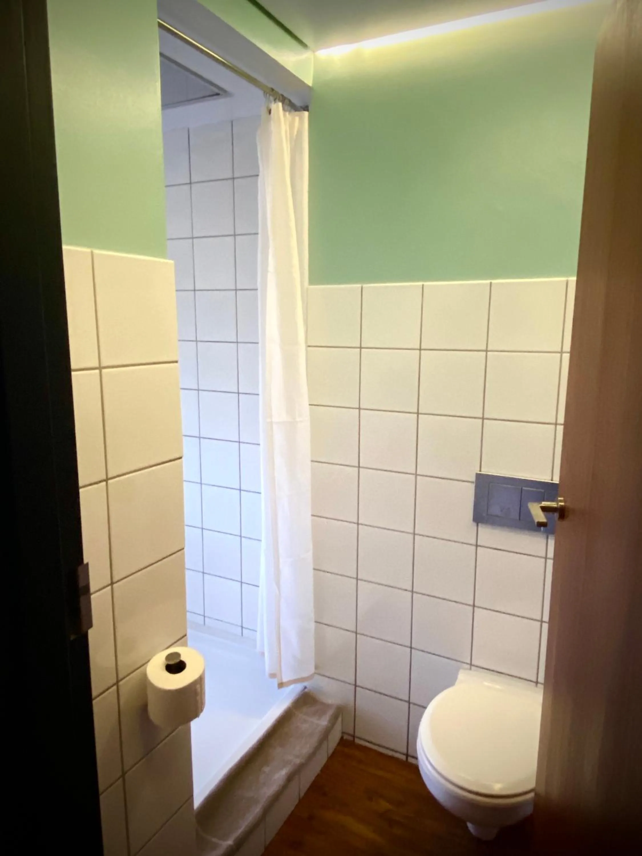 Shower in Bannister Hotel