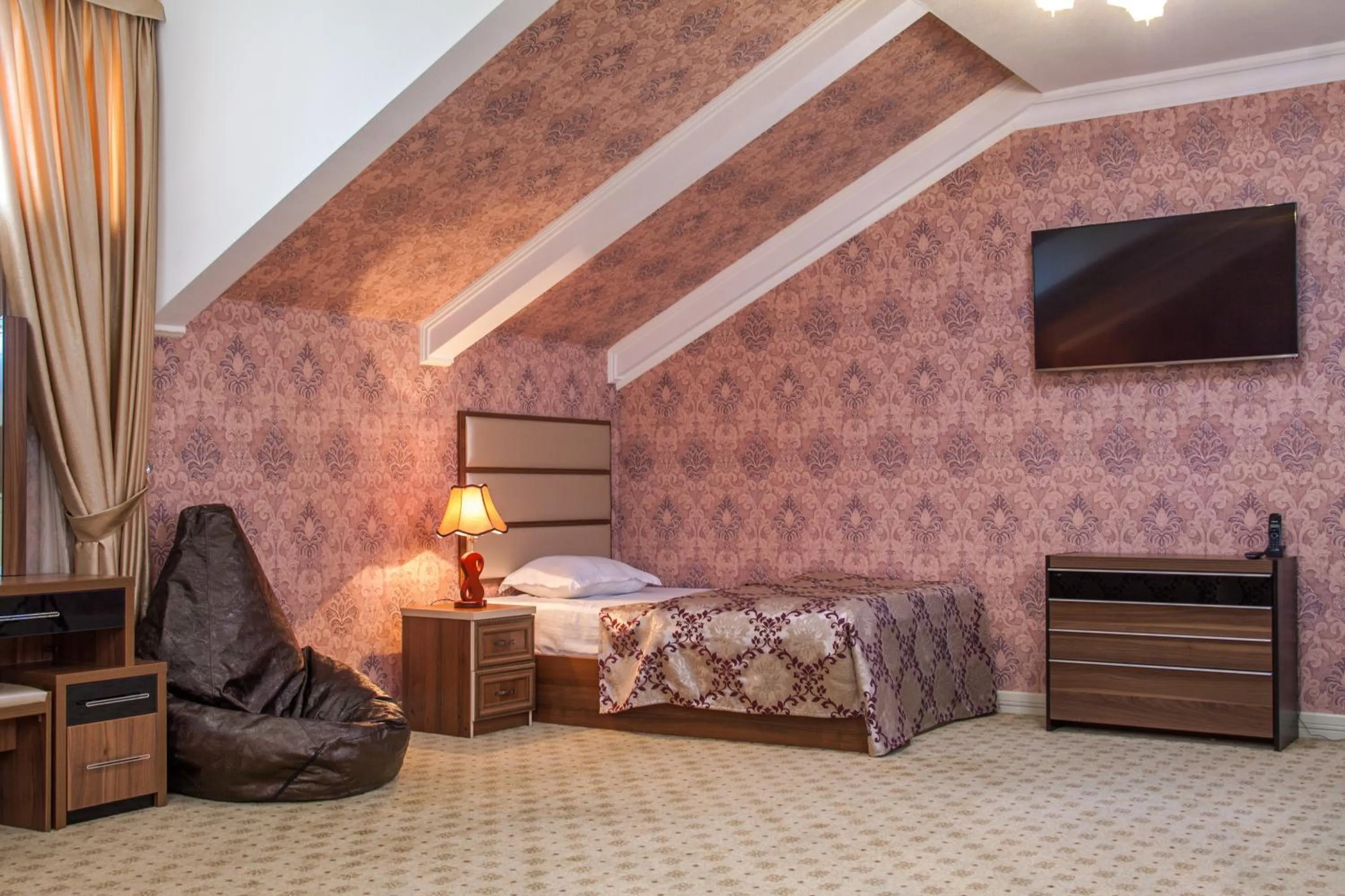 Decorative detail, Bed in City Line Boutique Hotel