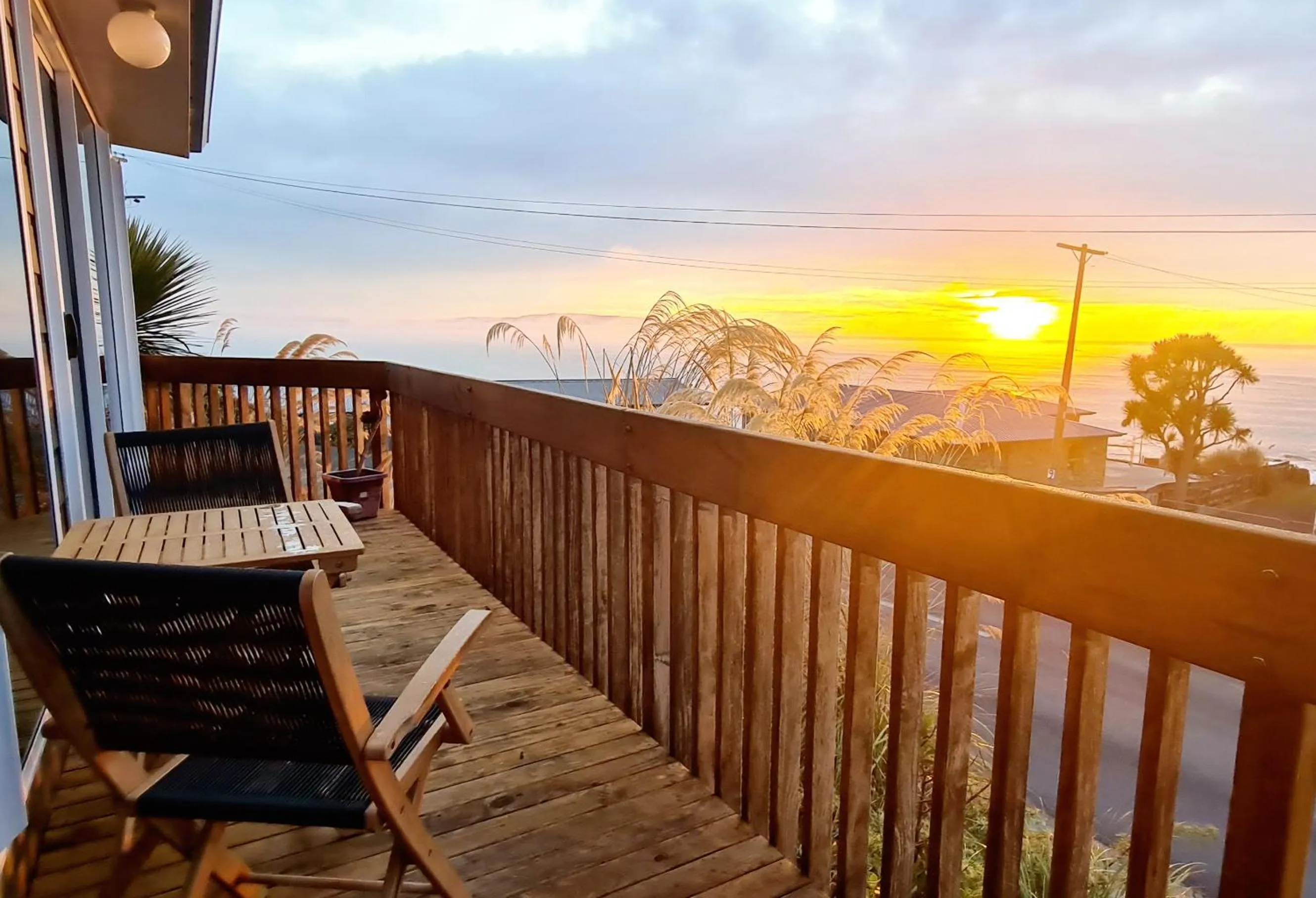 Seating area in Kaka Point Spa Accommodation - Catlins