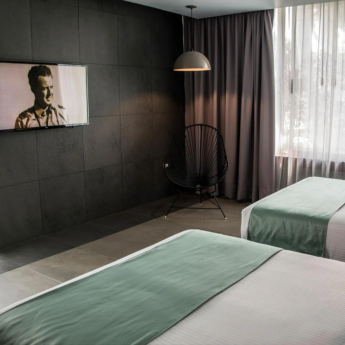 Bed in Hotel Y Parque Acuático La Caldera