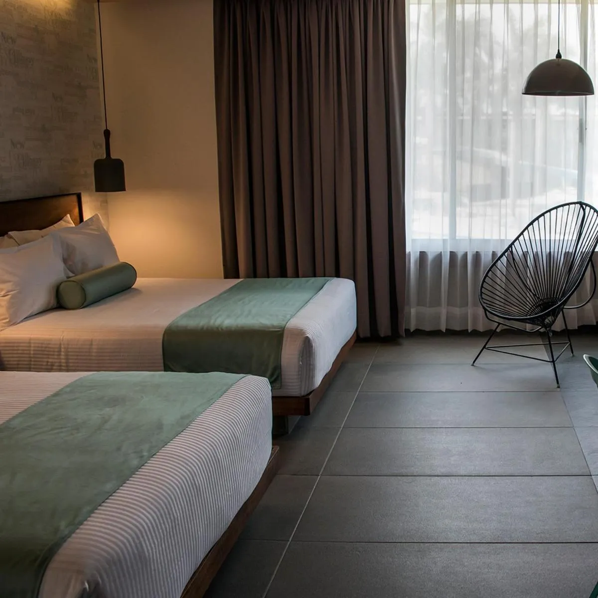 Bed in Hotel Y Parque Acuático La Caldera