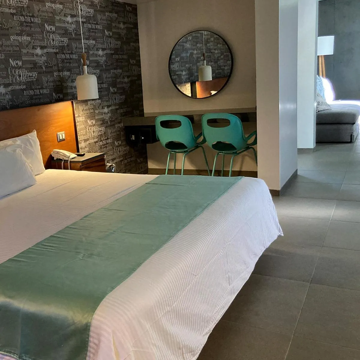 Bed in Hotel Y Parque Acuático La Caldera