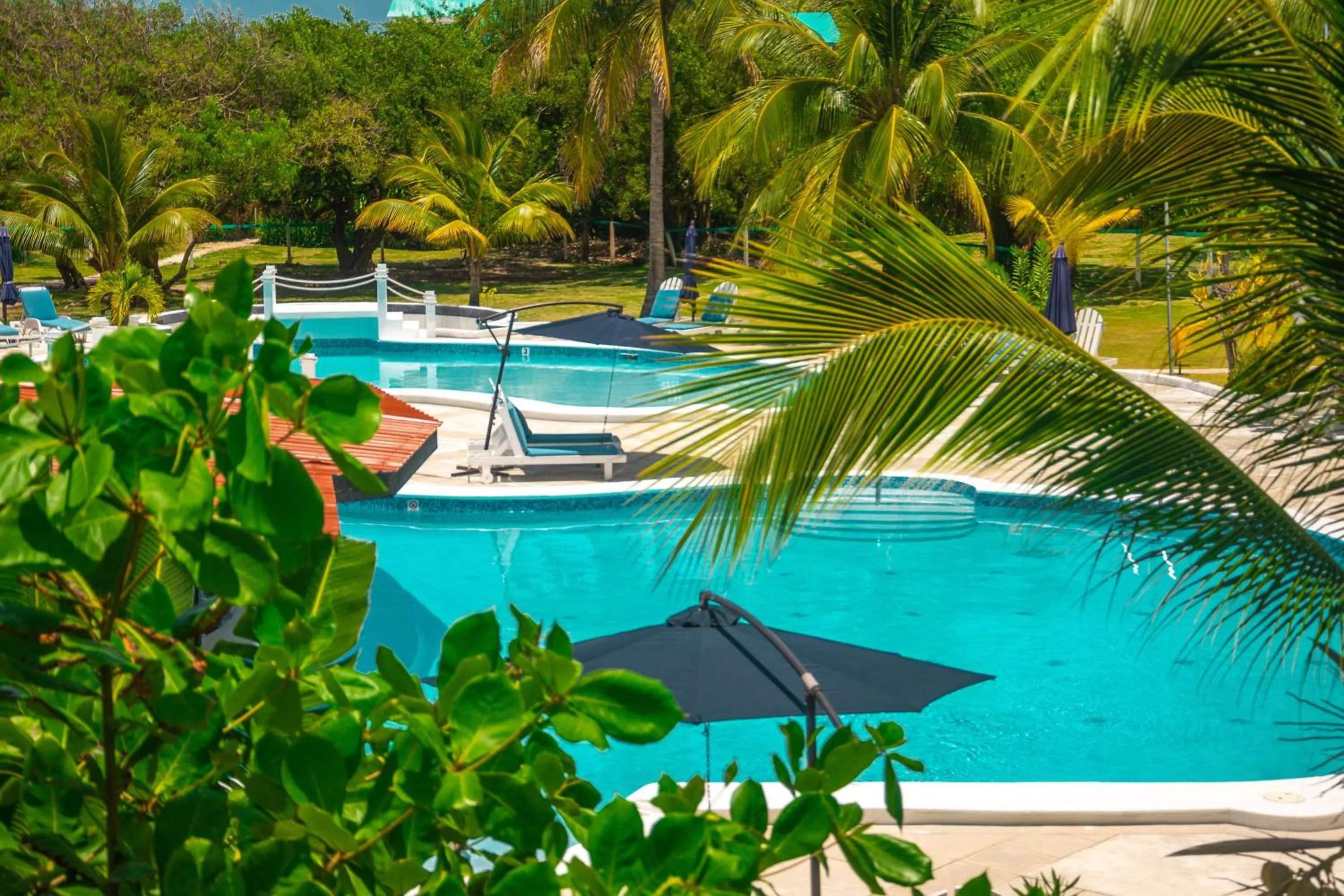 Pool view in Best Western Grand Baymen Gardens