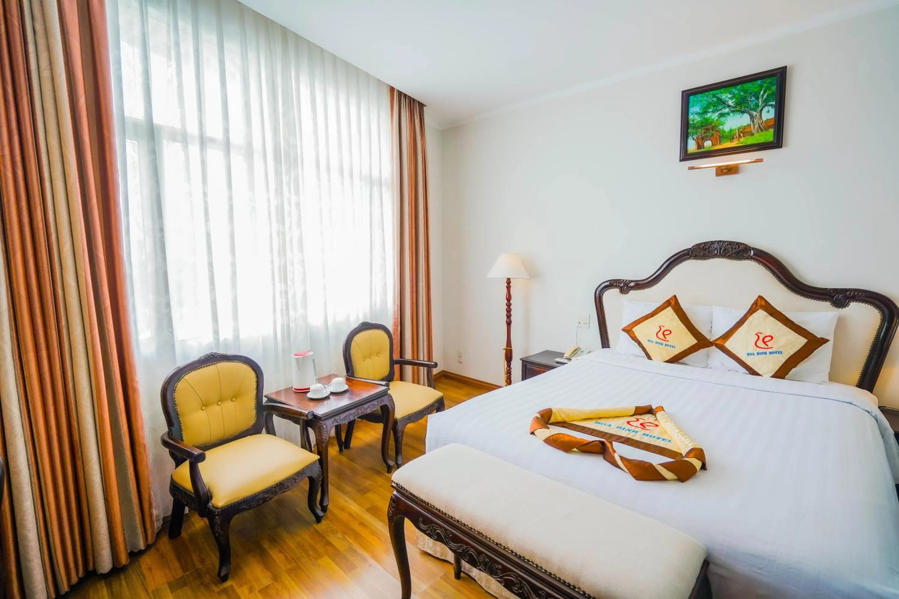 Bed in Hoa Binh 1 Hotel