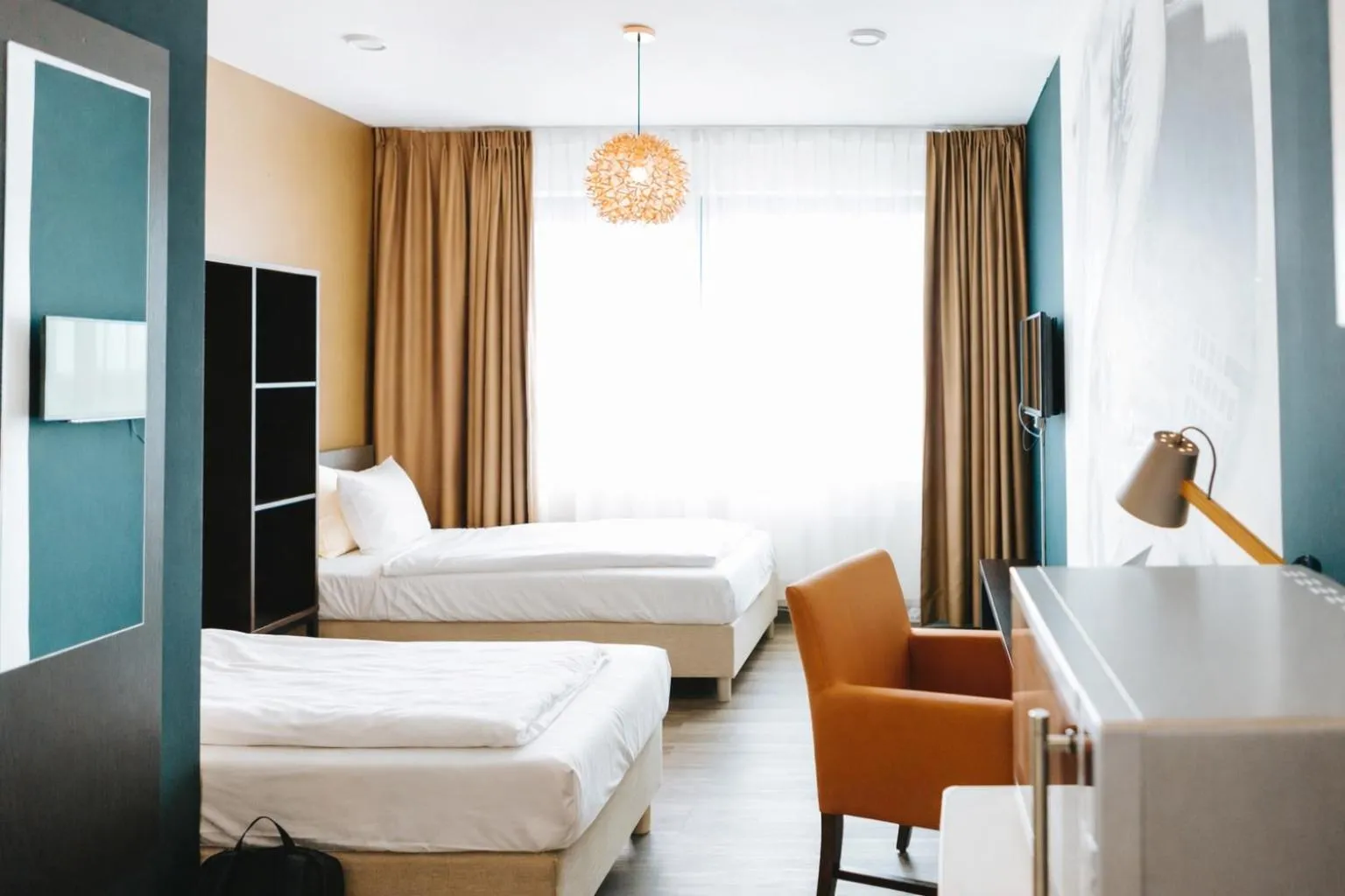 Bedroom, Bed in The Hague Teleport Hotel - Free Parking