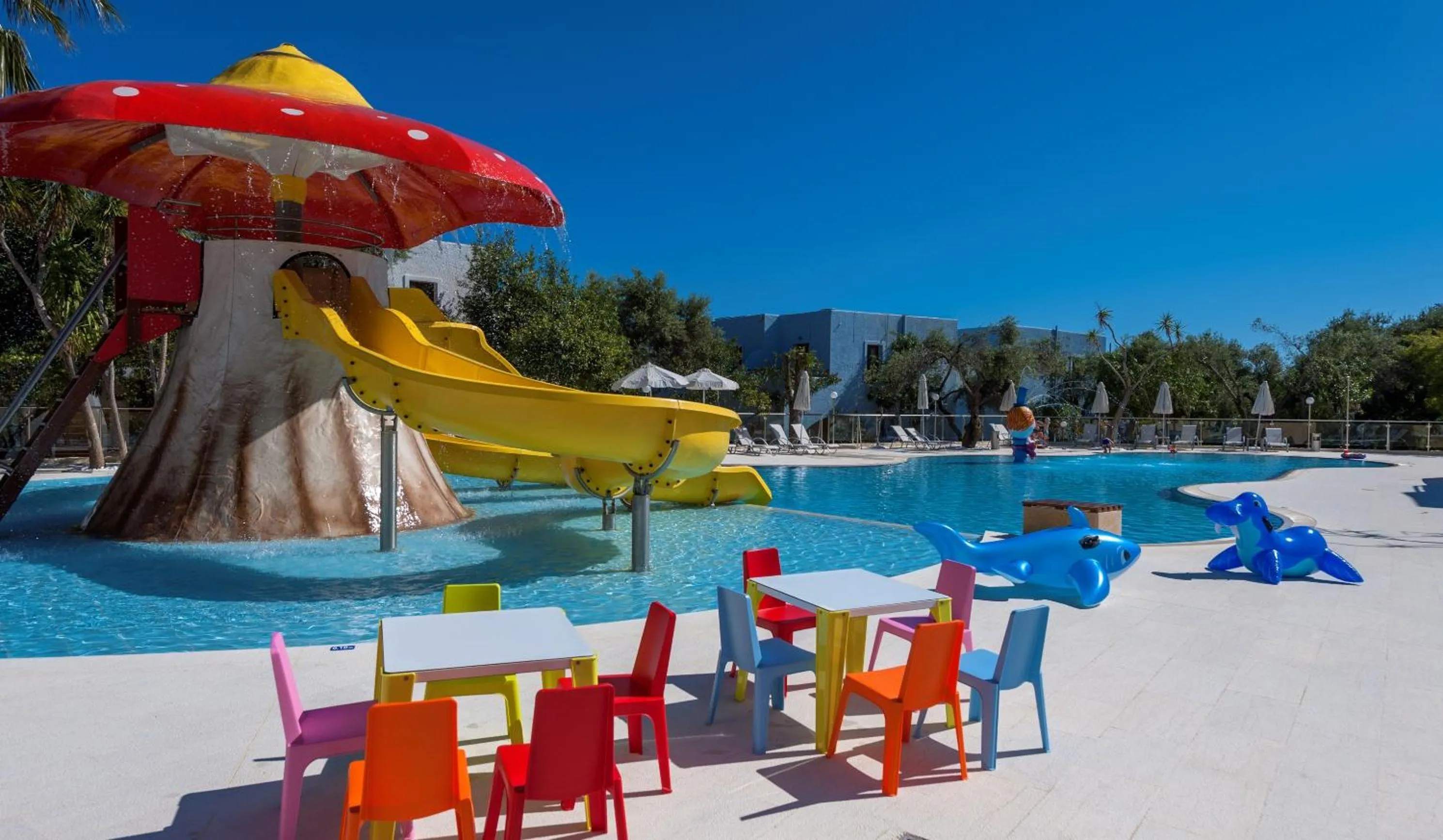 Aqua park in Sirios Village Hotel & Bungalows - All Inclusive