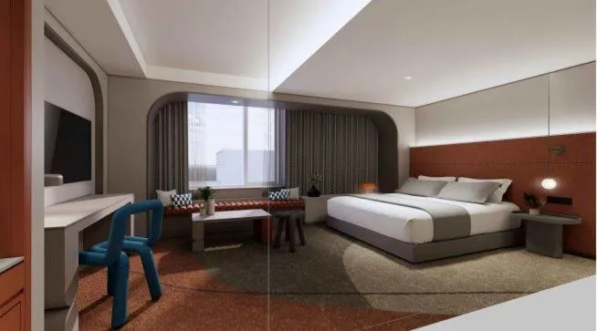 Bedroom, Bed in Grand Plaza Cheongju Hotel