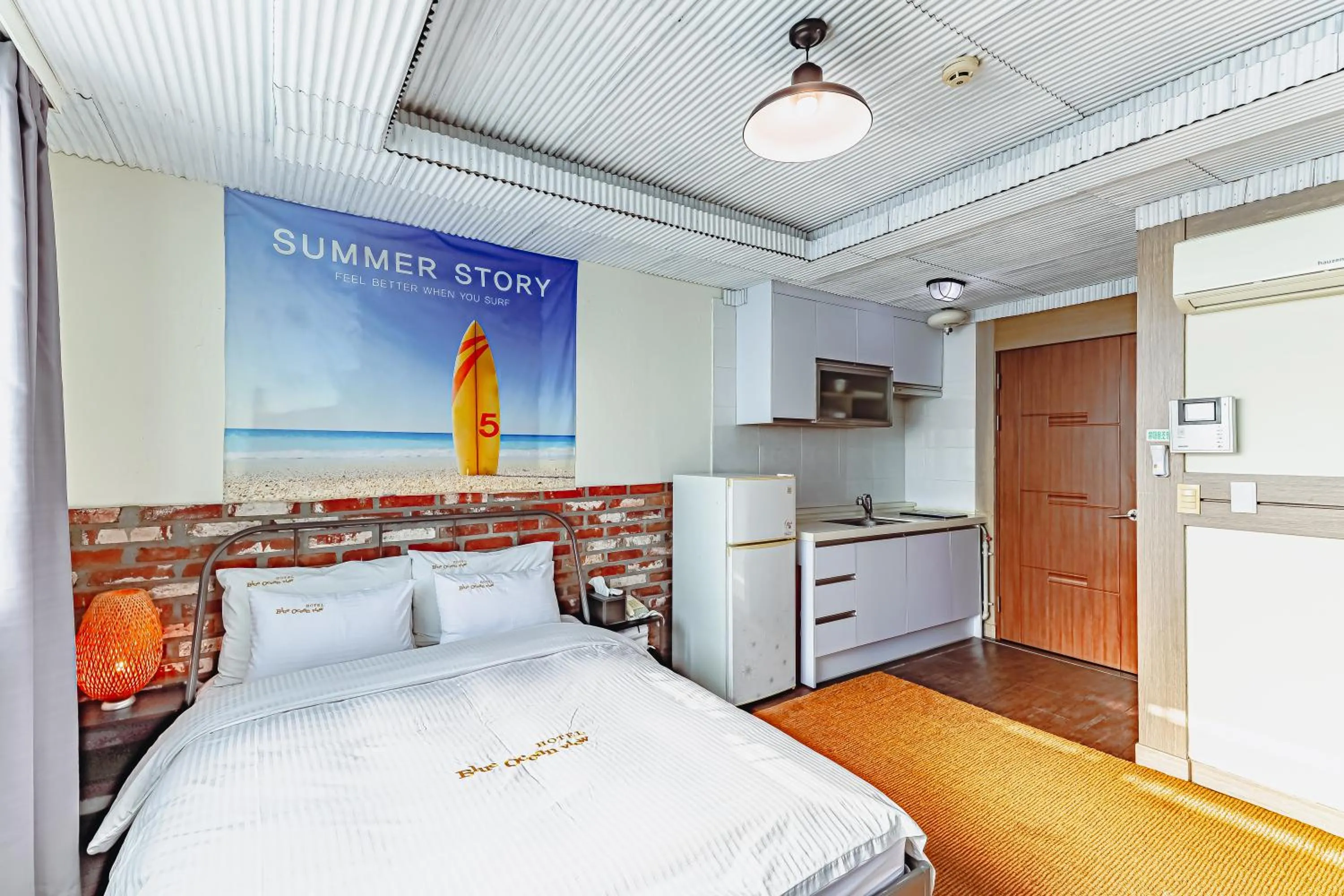 Bed in Residence Hotel Blue Ocean View