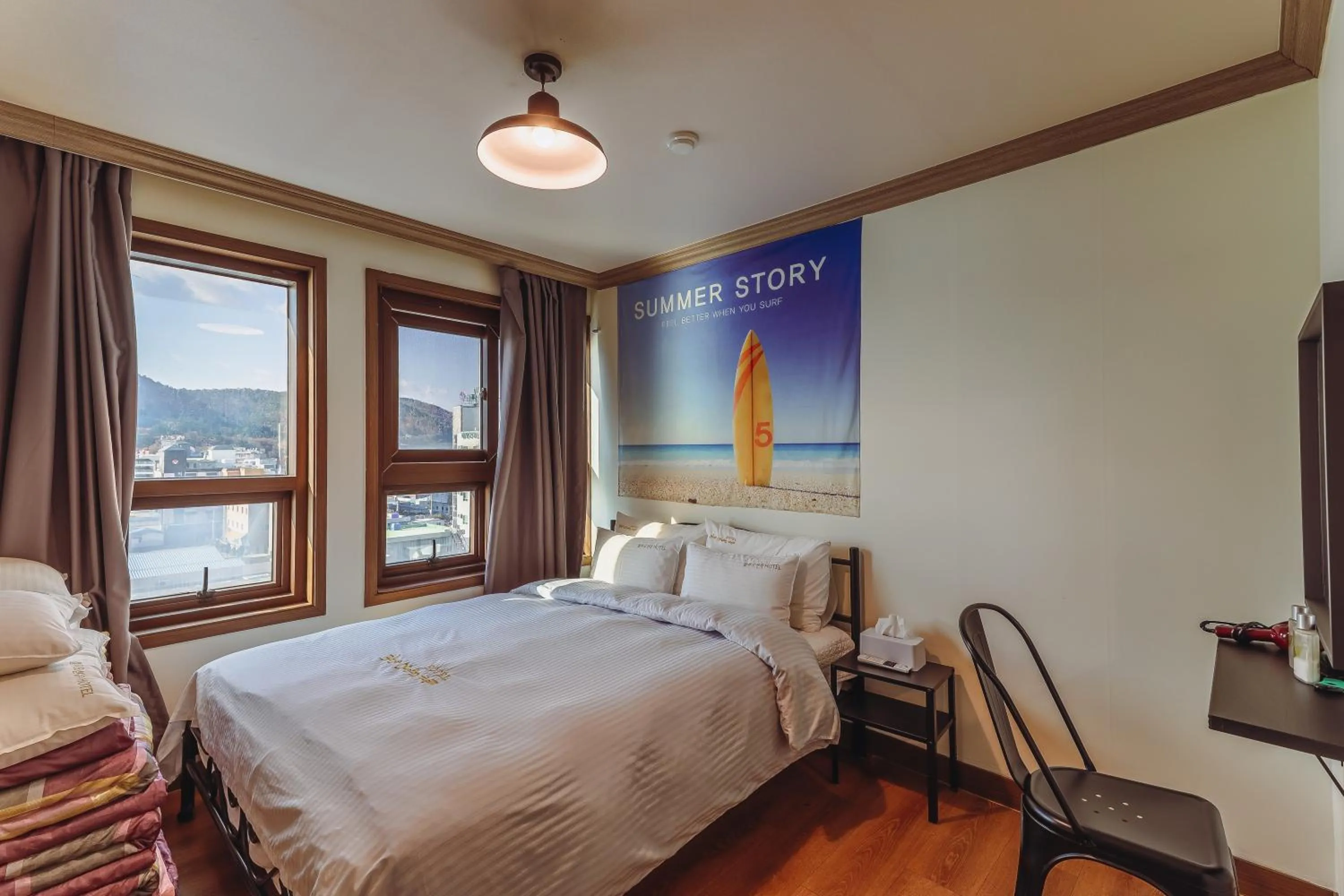 Bed in Residence Hotel Blue Ocean View