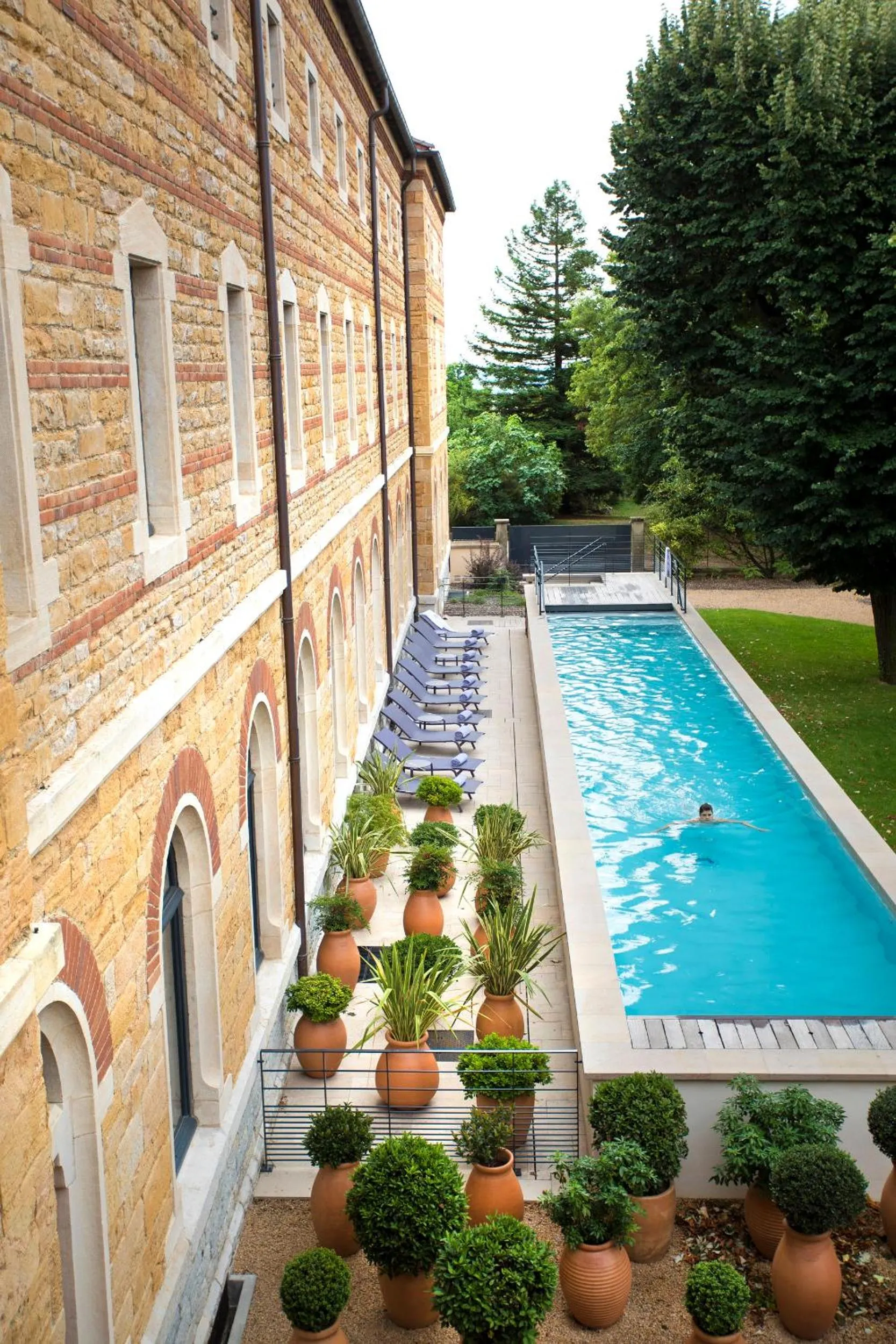 Pool view in Fourvière Hôtel