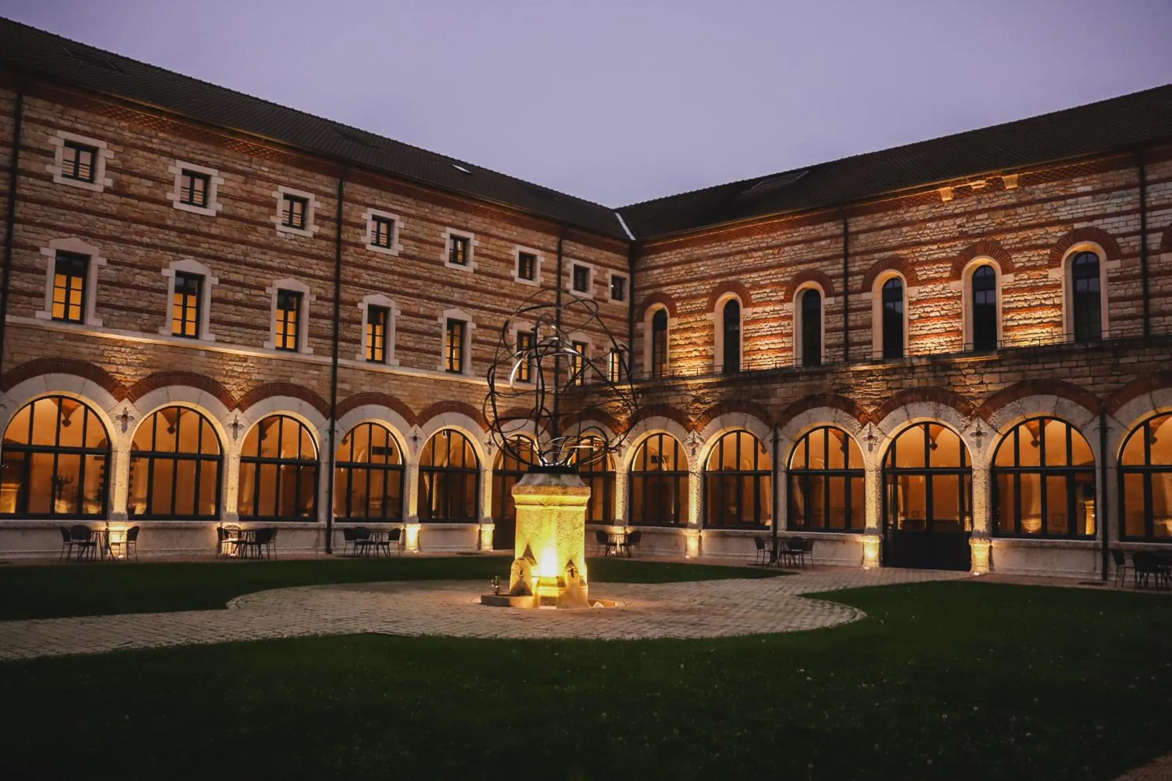 Inner courtyard view in Fourvière Hôtel