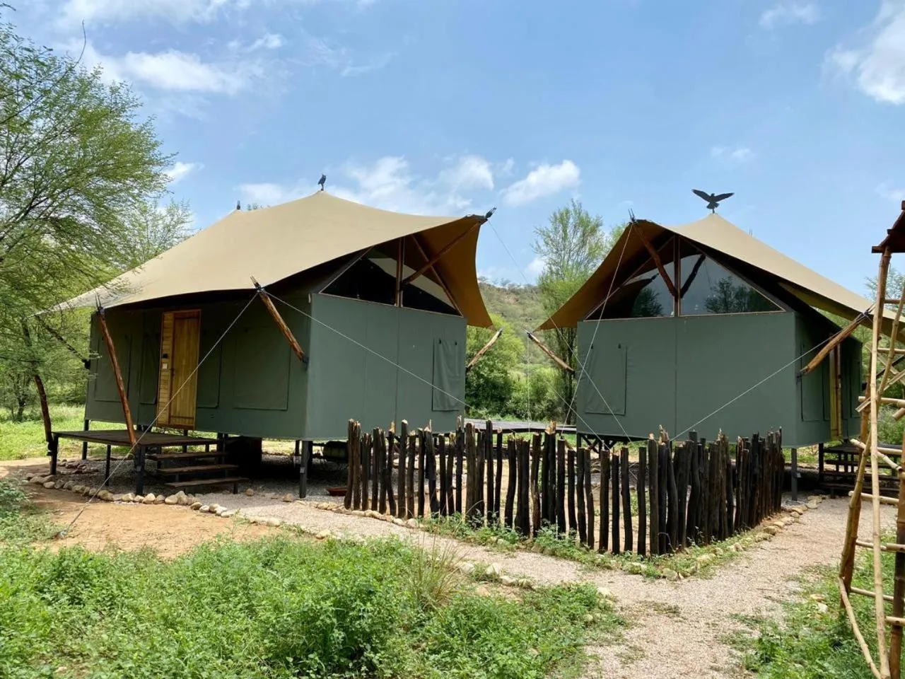 Garden in Trees N Tigers Luxury Wildlife Lodge