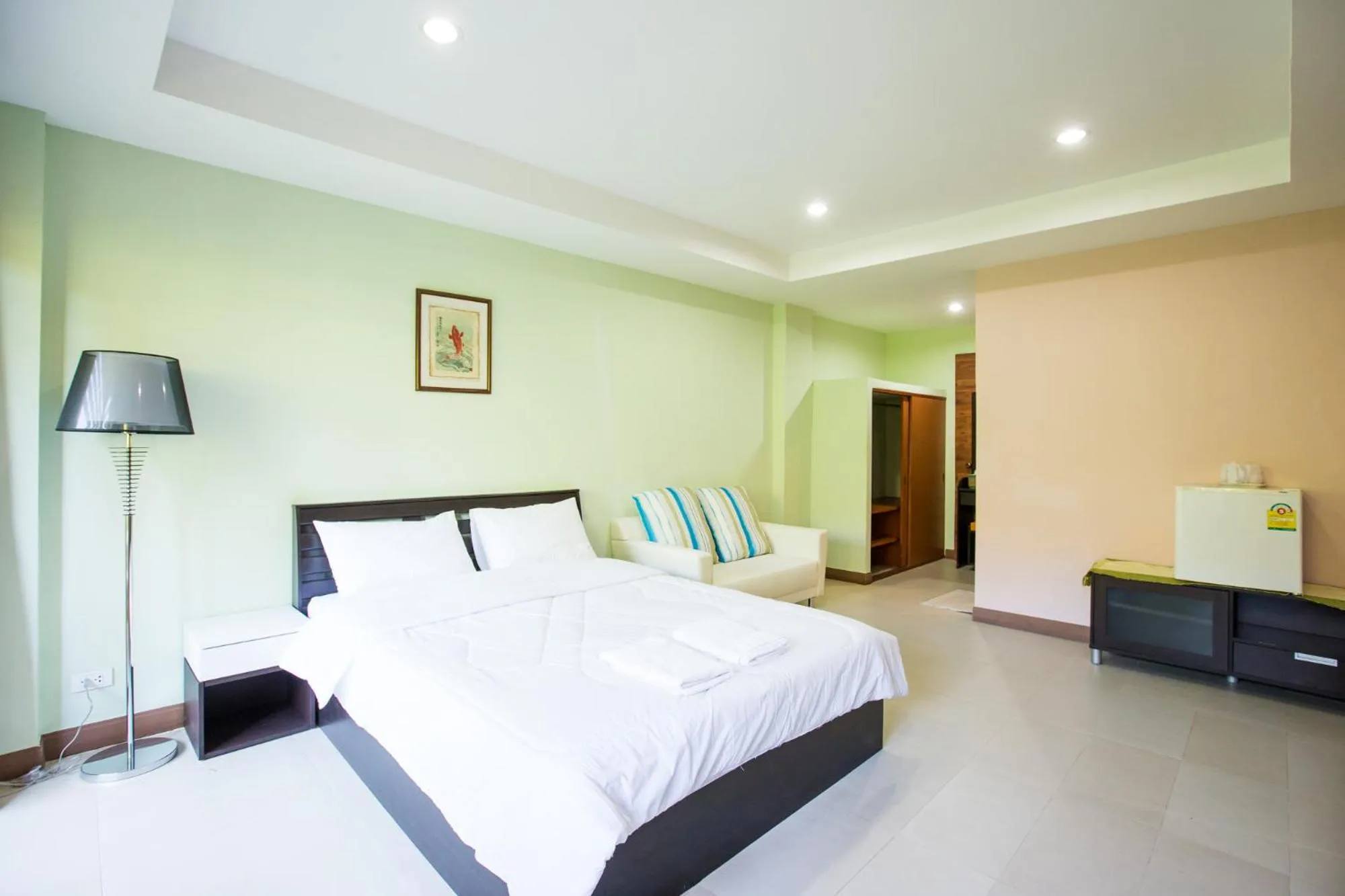 Bed in Banlanna Hotel Lampang