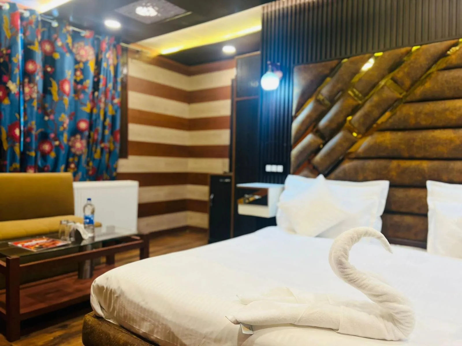 Bed in Pine View Resort