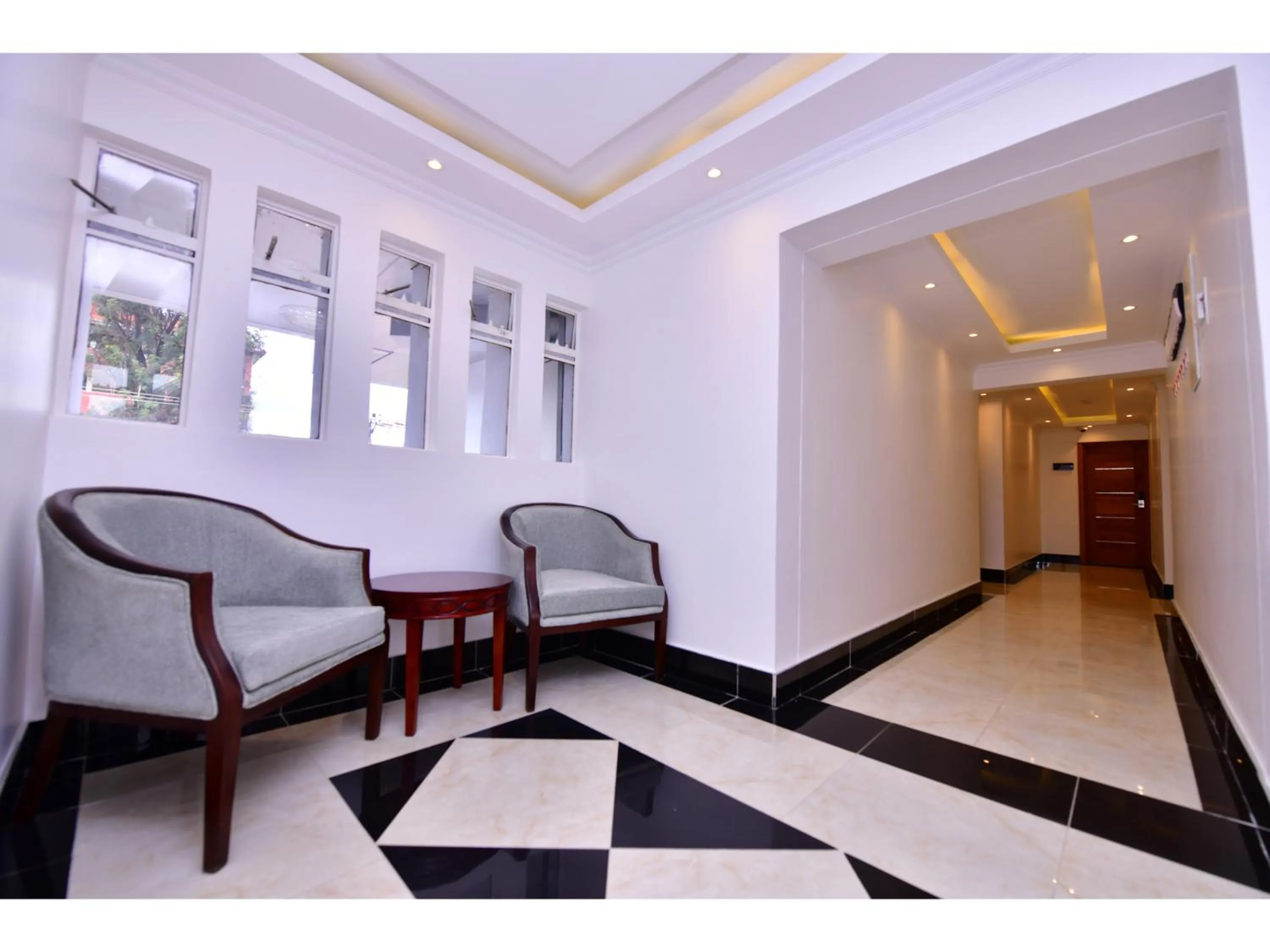 Seating area in Olive Gardens Hotel Nairobi