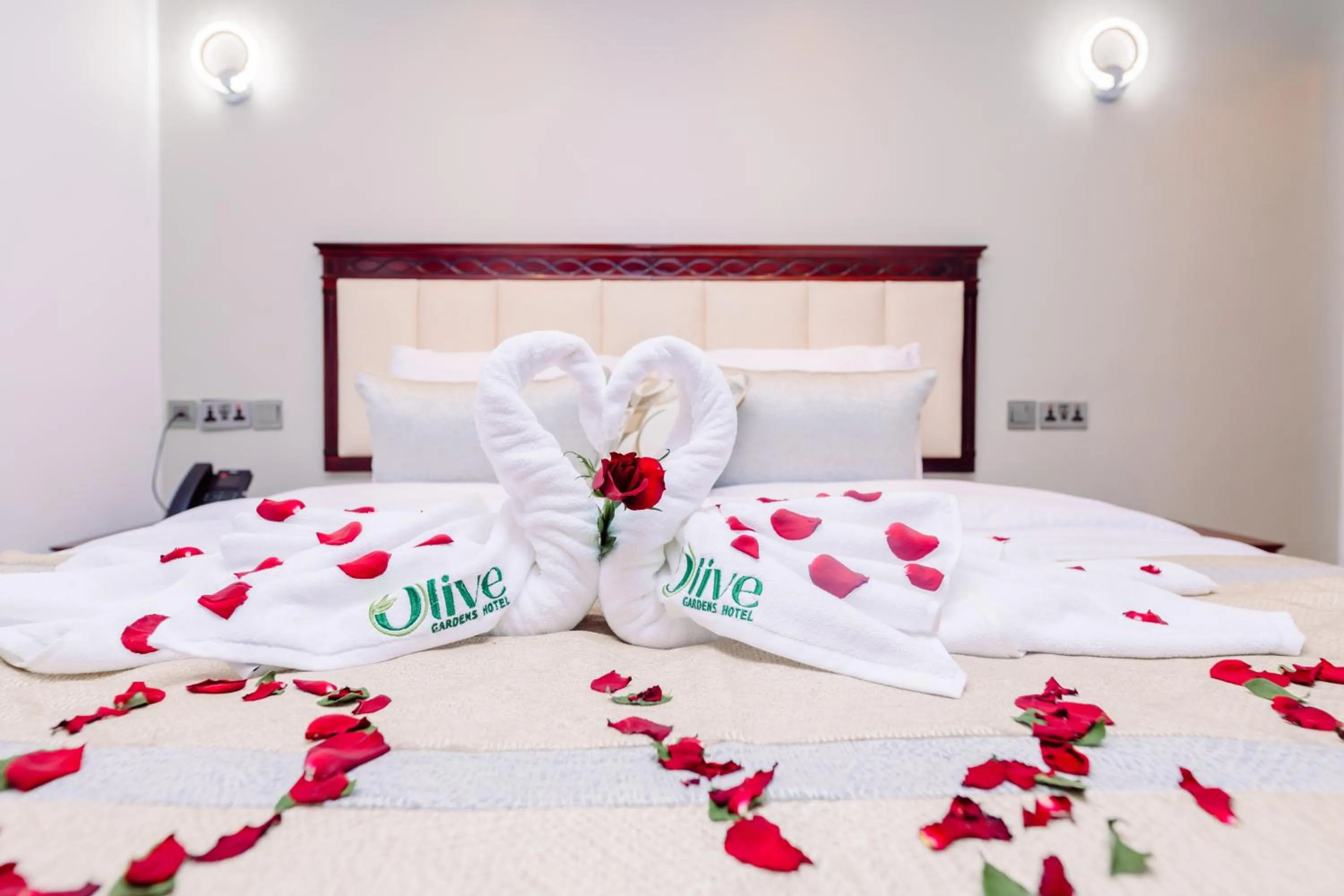 Bed in Olive Gardens Hotel Nairobi