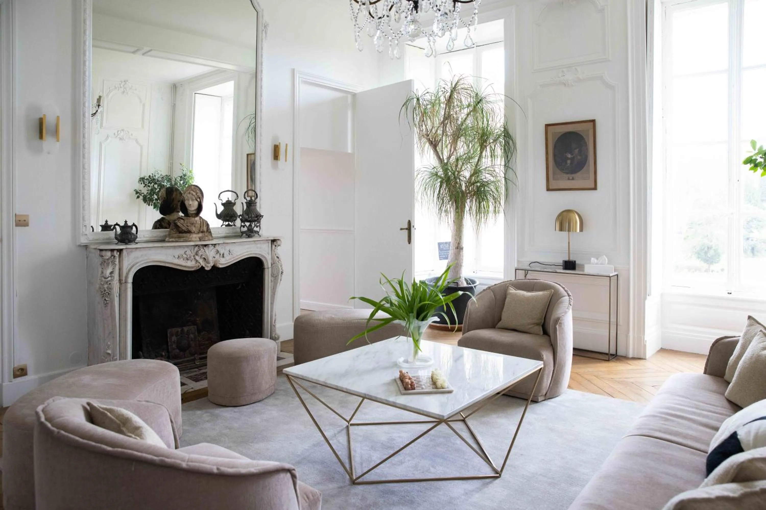 Living room in Château De La Bûcherie
