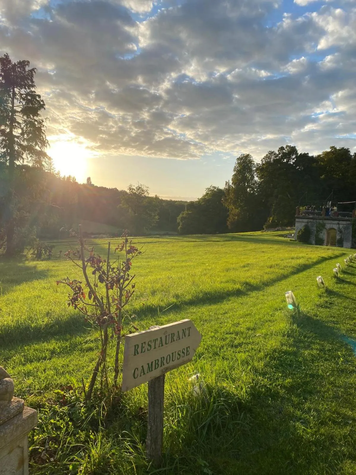 Sunset in Château De La Bûcherie