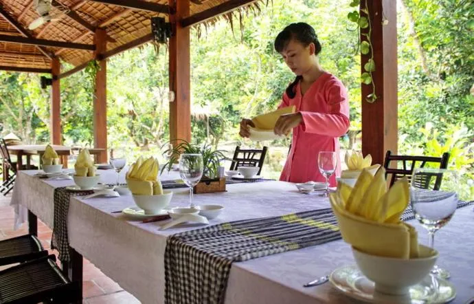 Decorative detail in Mekong Ecolodge Bungalow