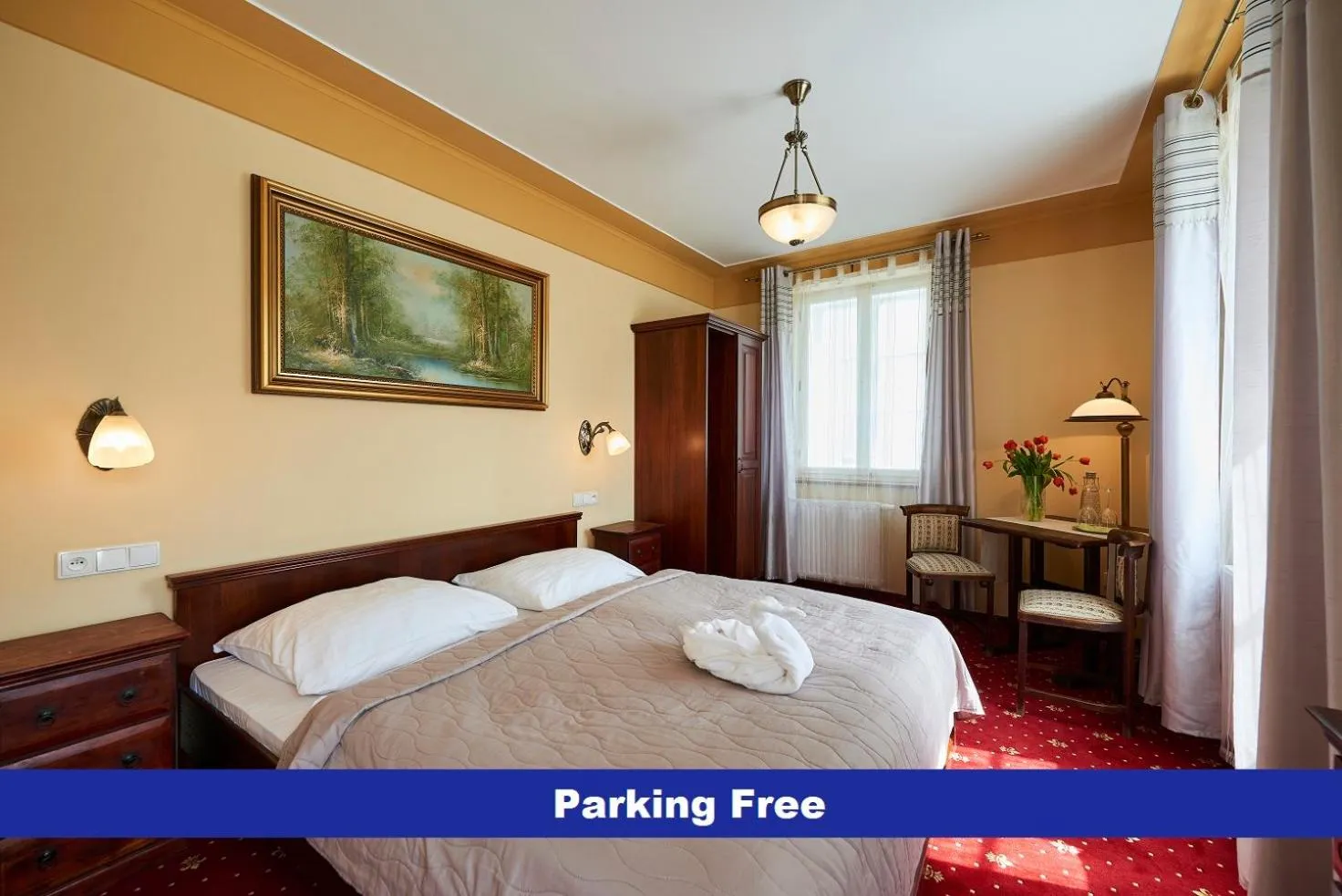 Bed in Hotel Stará Pekárna s privátním wellness