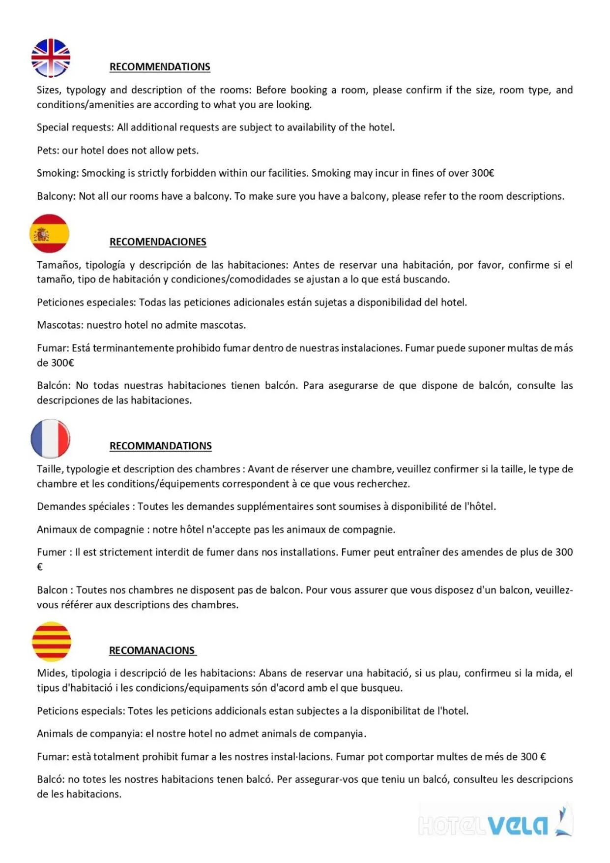 Lobby or reception in Hotel Vela