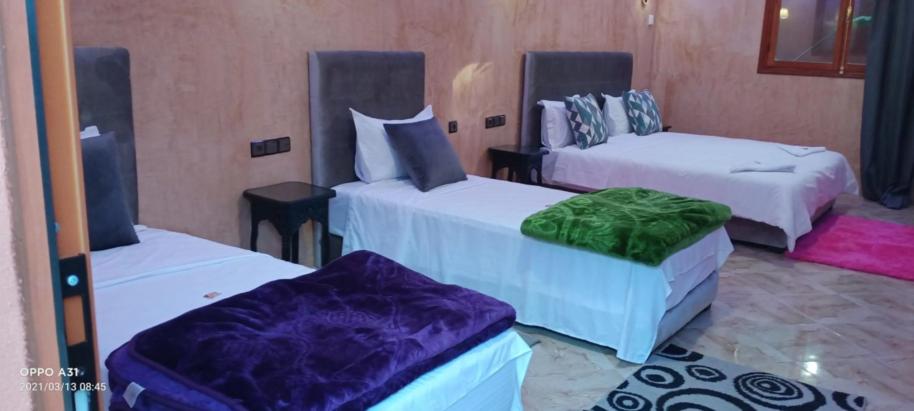 Bedroom, Bed in Hôtel Ajil Cascades D'ouzoud