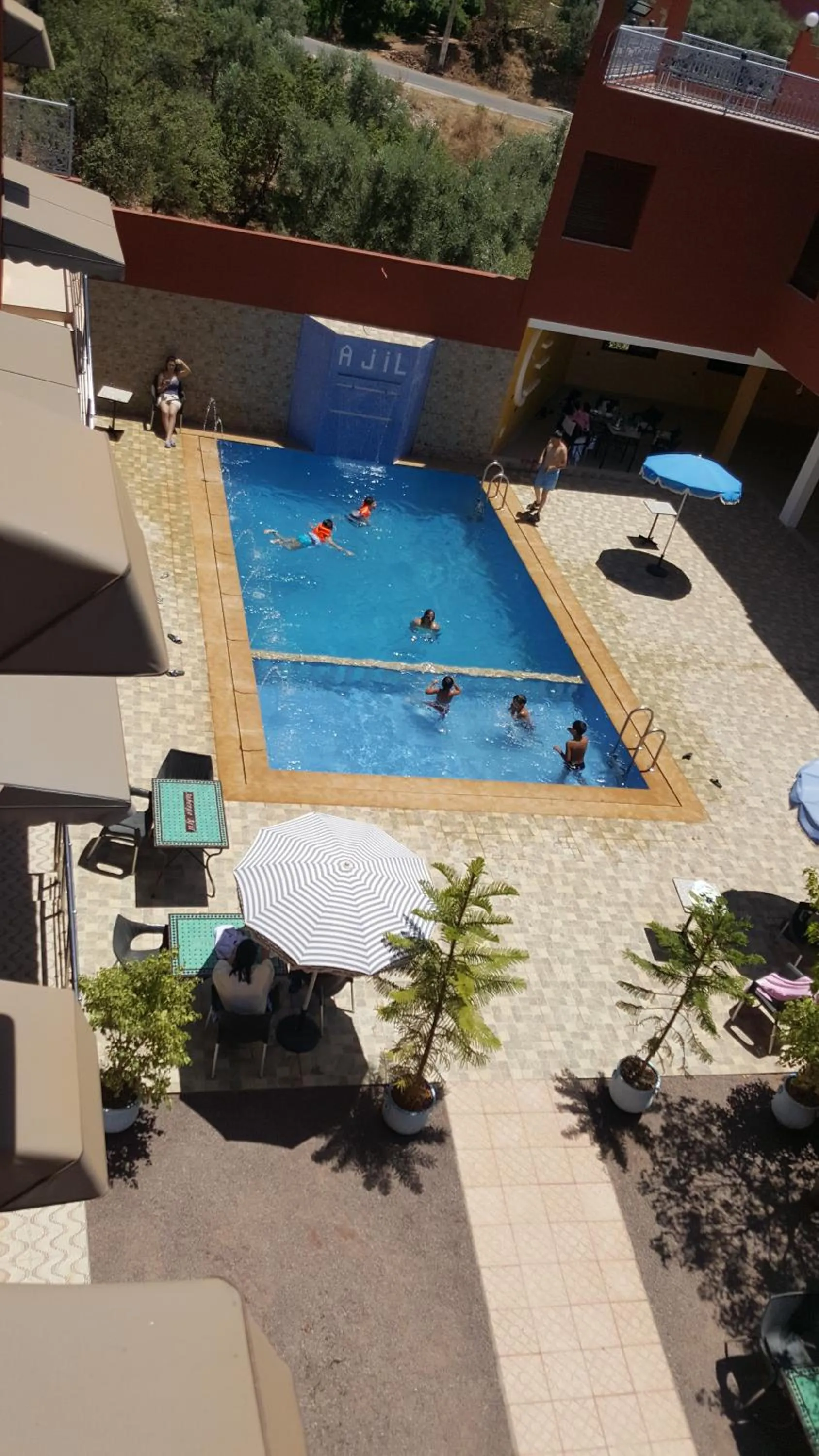 Pool view in Hôtel Ajil Cascades D'ouzoud