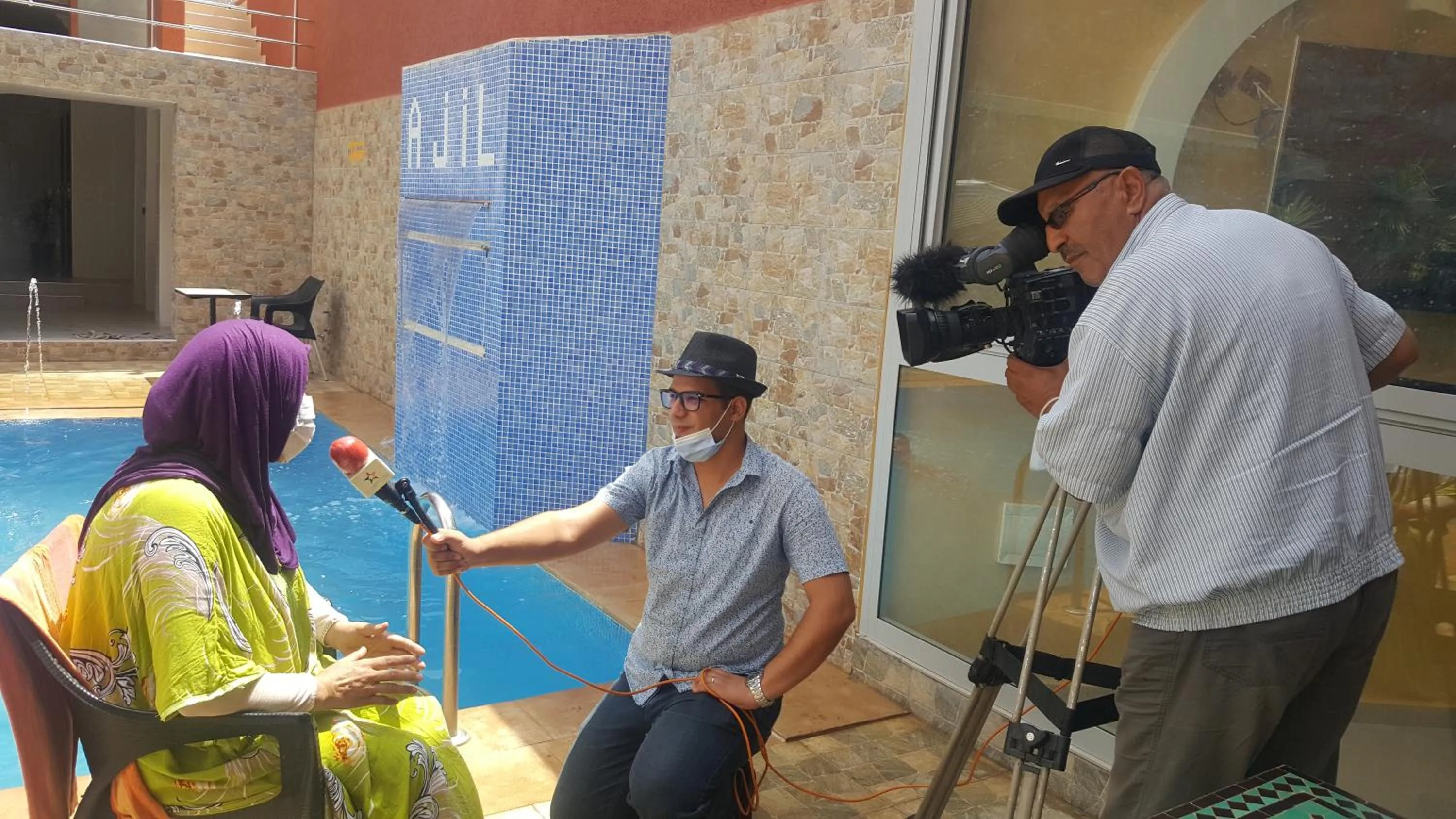 Swimming pool in Hôtel Ajil Cascades D'ouzoud