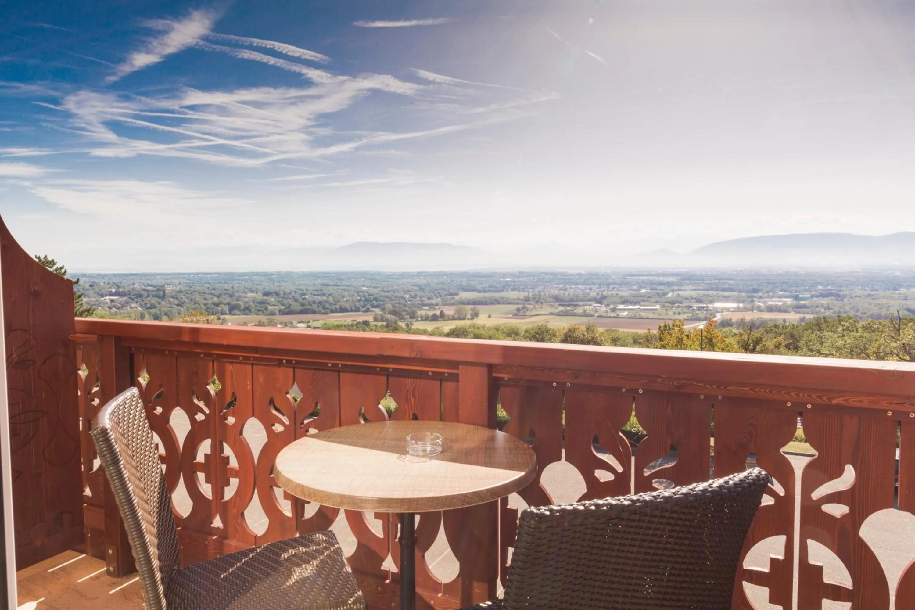Balcony/Terrace in Hôtel-Restaurant Bois Joly
