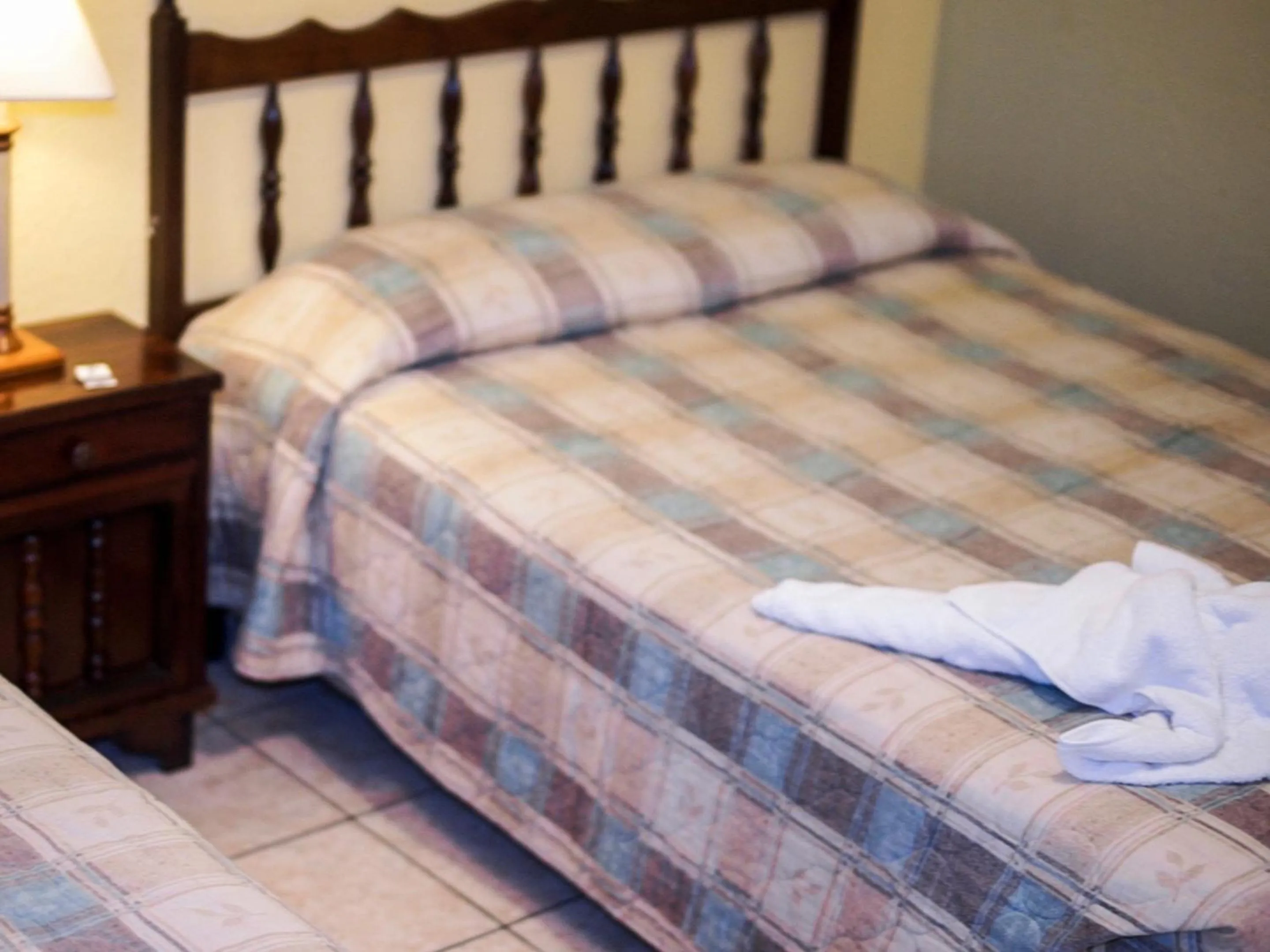 Bed in Hotel Puerto Libre