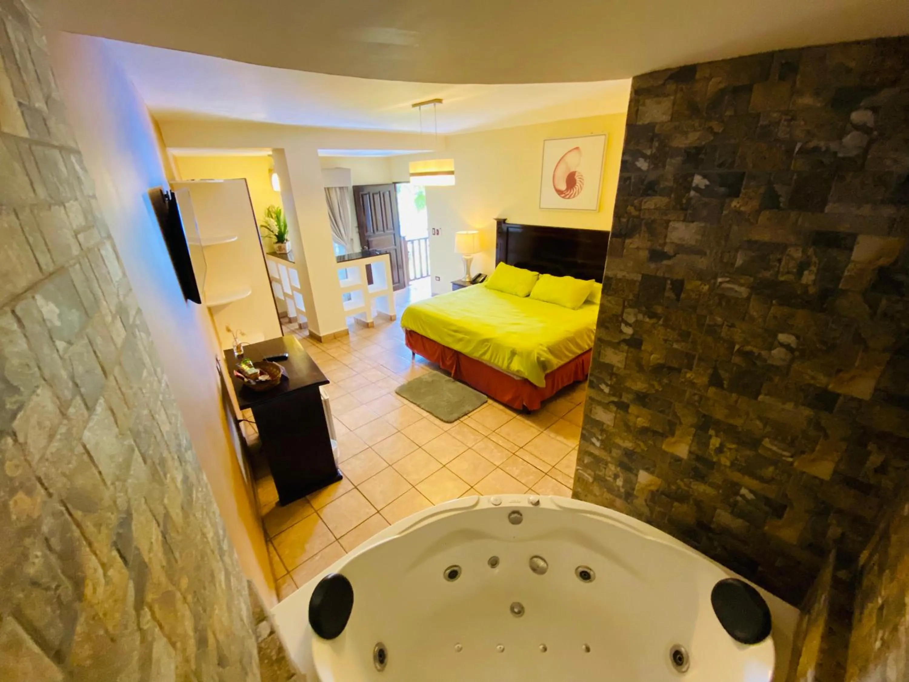 Bed in Hotel Puerto Libre