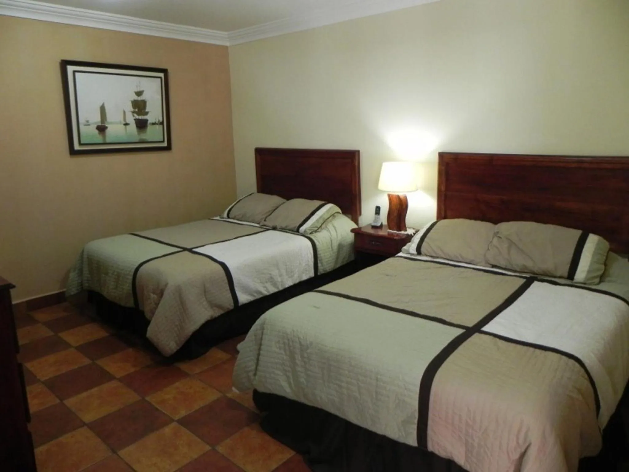 Decorative detail, Bed in Hotel Puerto Libre
