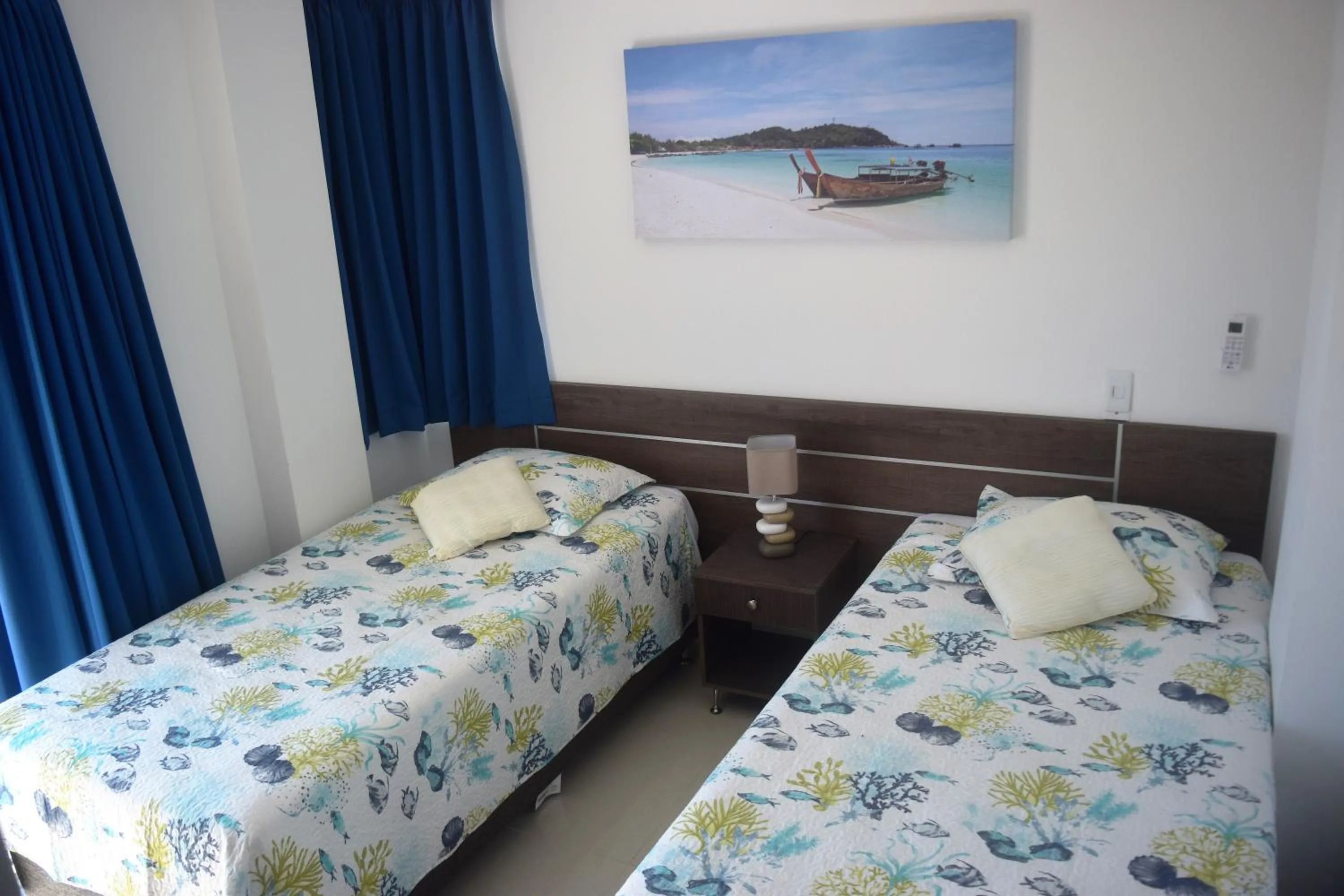 Bed in Sea Colors Apartments