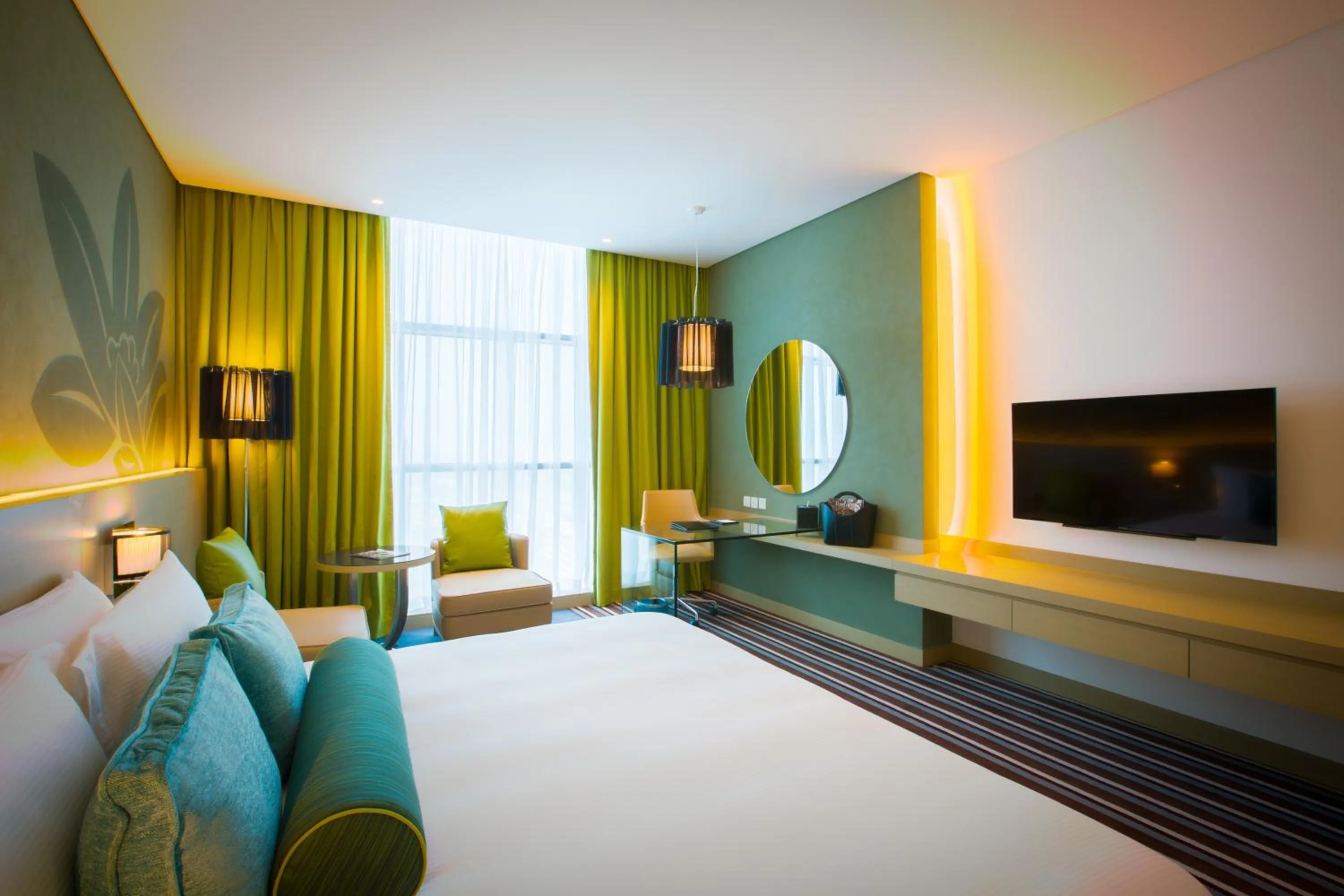 Bed in Downtown Rotana