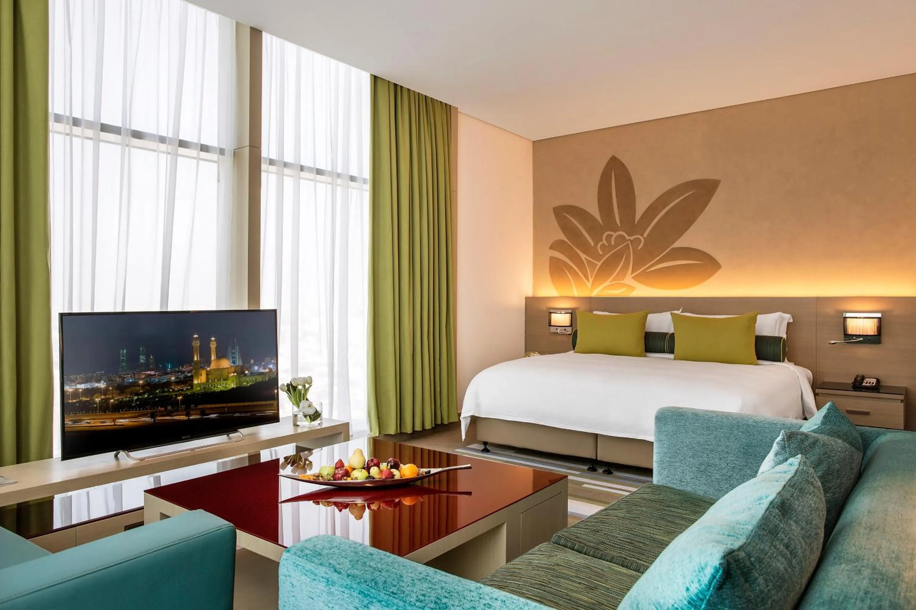 TV and multimedia, Bed in Downtown Rotana
