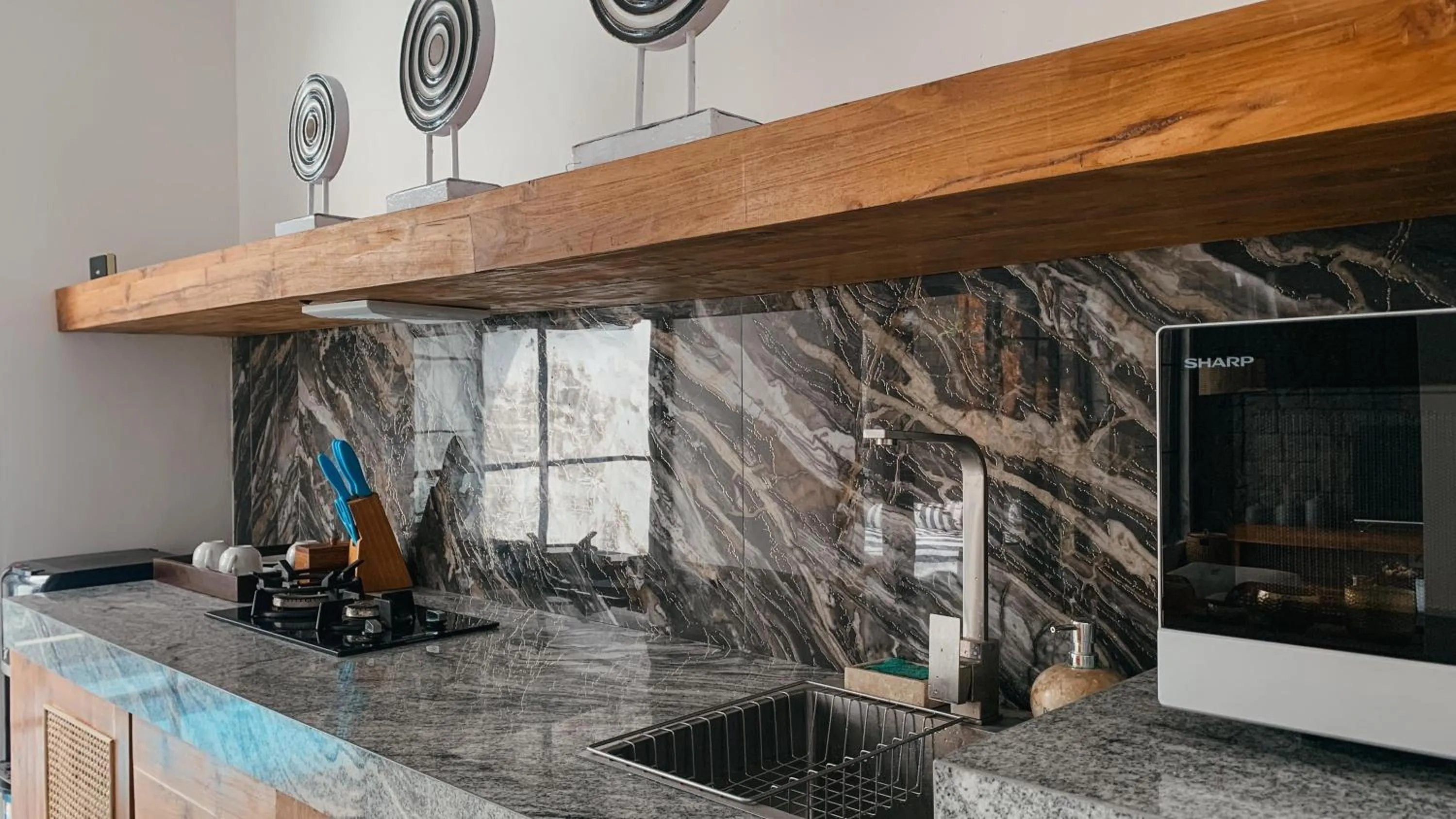 kitchen in The Wina Villa Canggu by The Wina Resorts