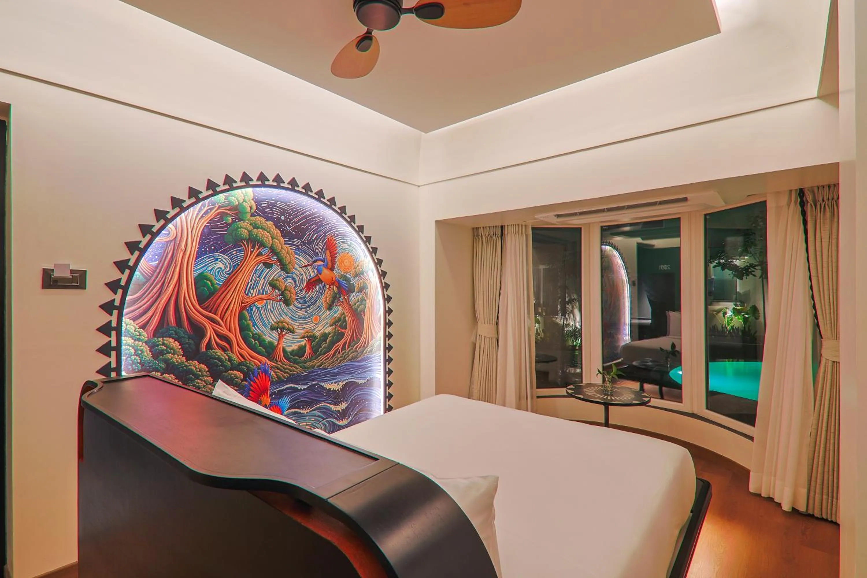 Bed in Orchid Passaros Benaulim Goa - Adults Only