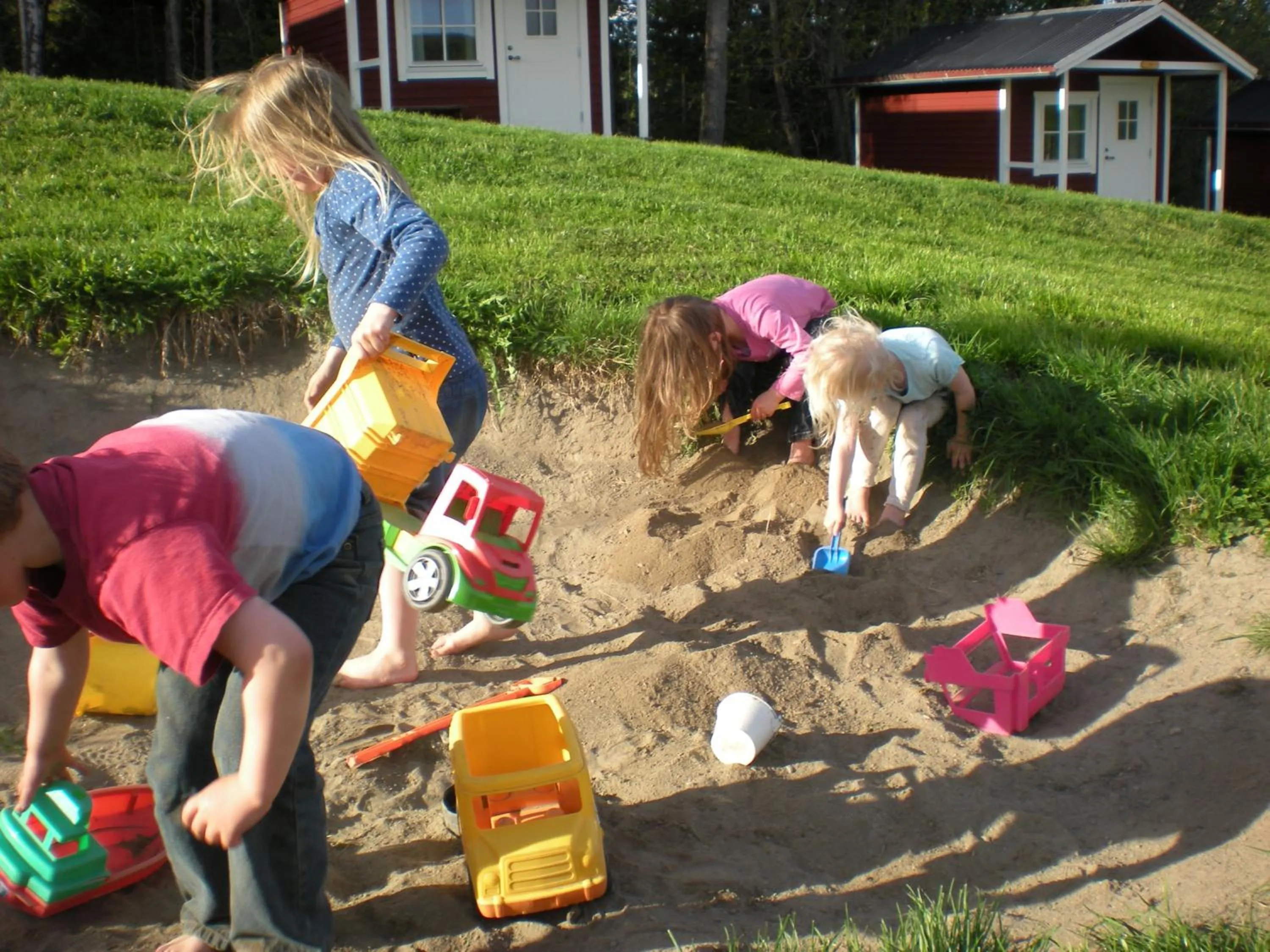 Children play ground in Ristafallets Camping