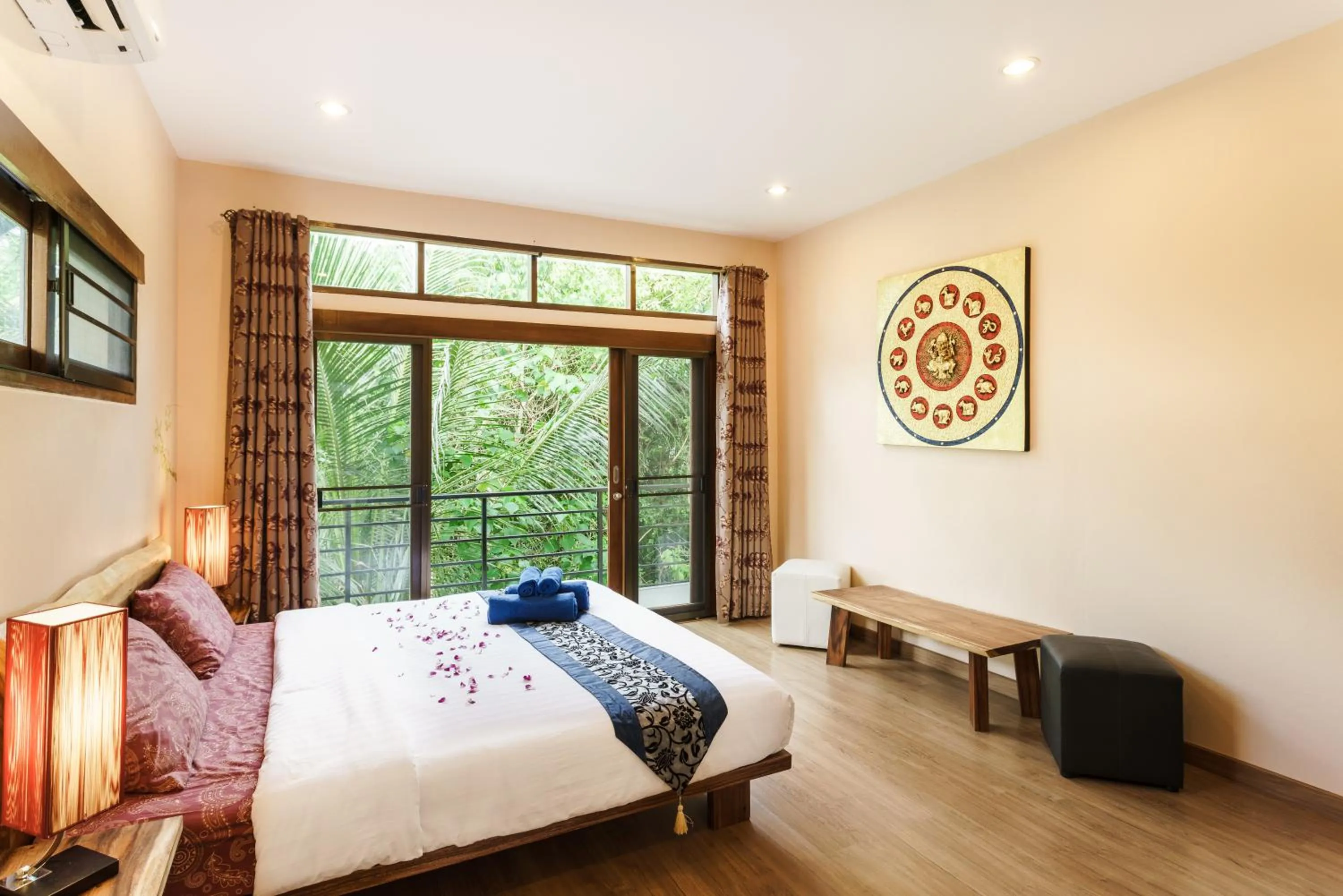 View (from property/room), Bed in Chaweng Noi Villa