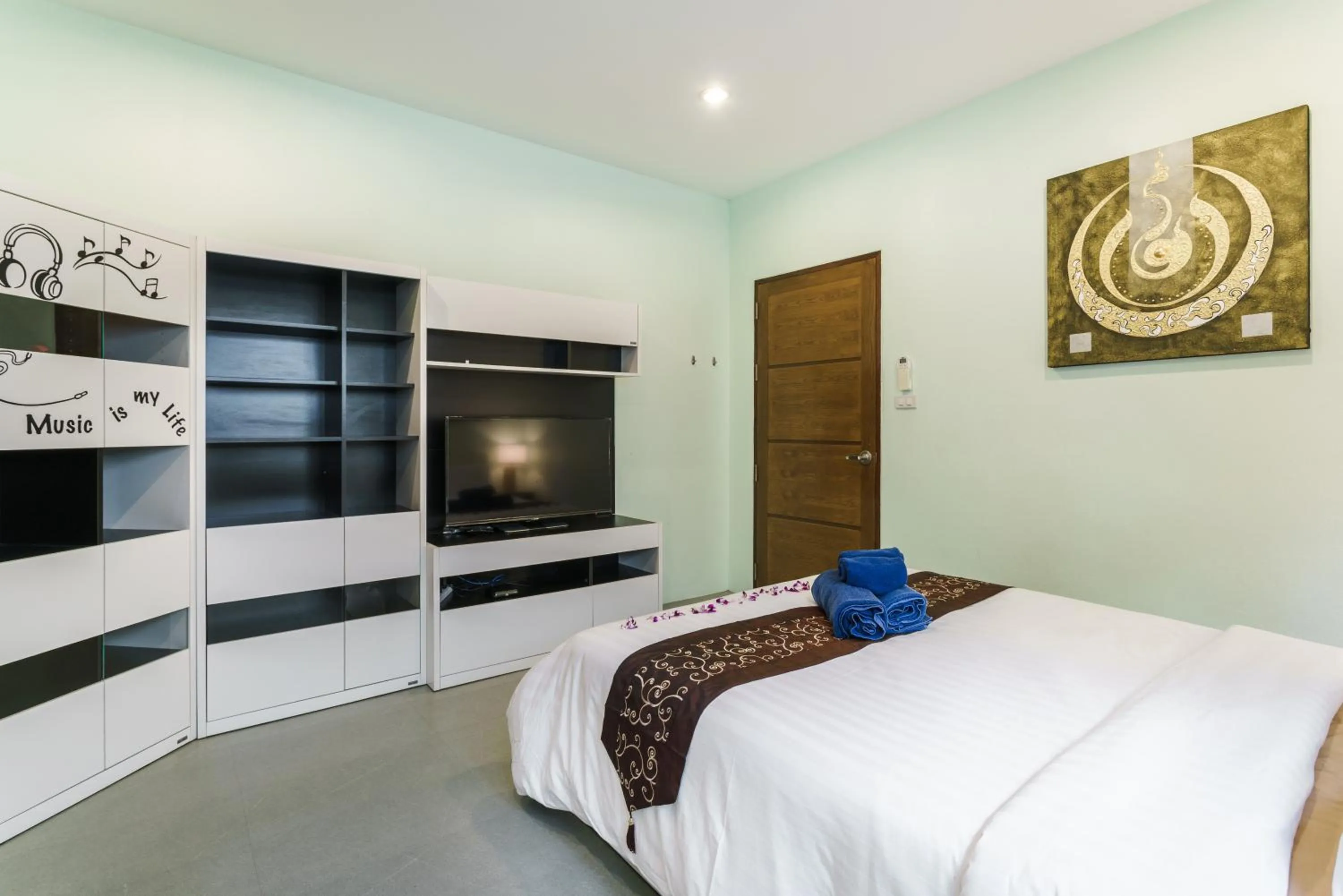 Bedroom, Bed in Chaweng Noi Villa