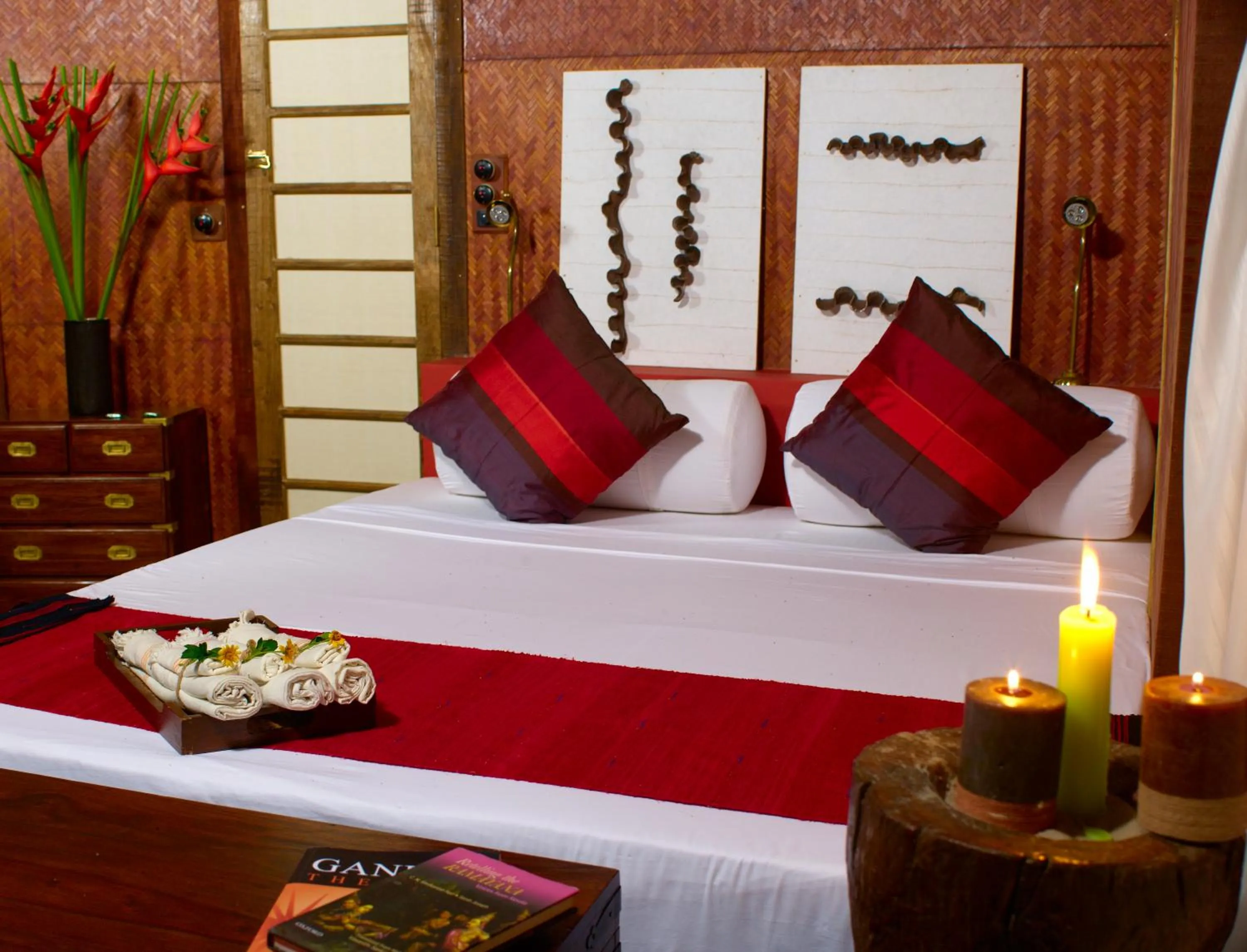 Bed in Rainforest Resort