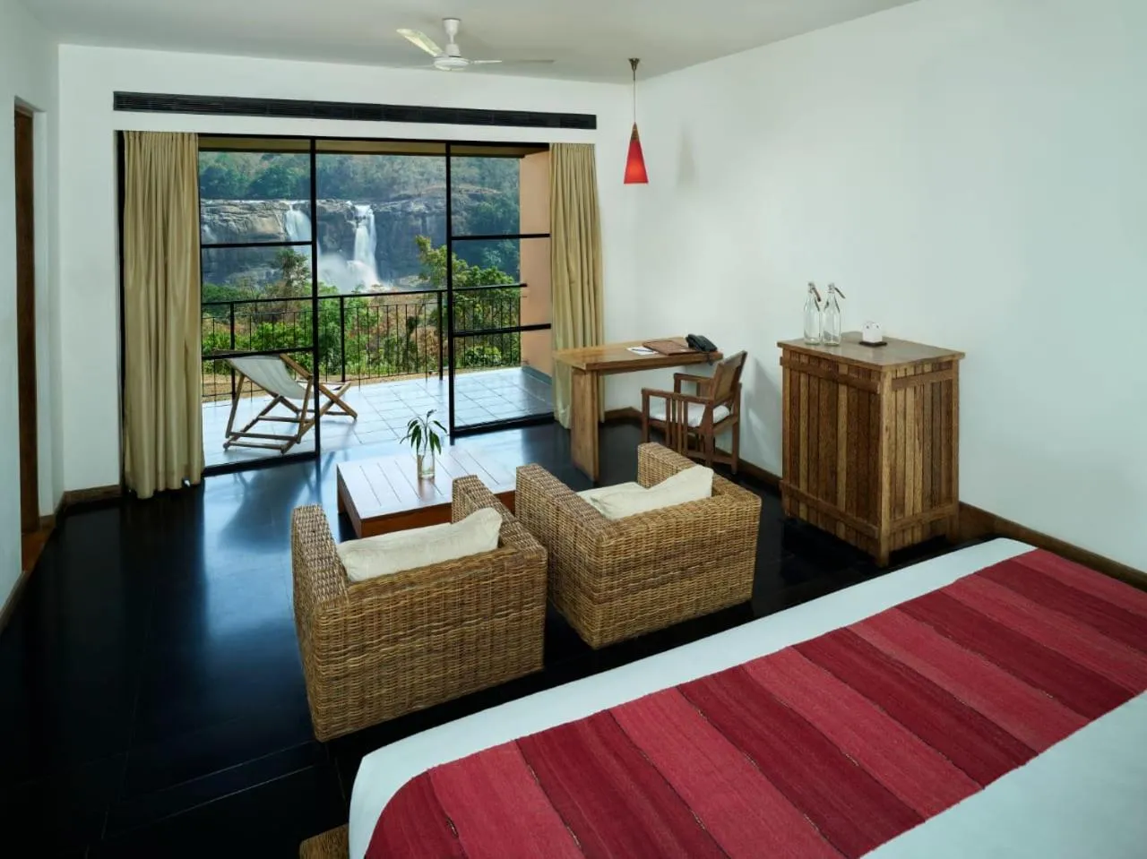 Bed in Rainforest Resort