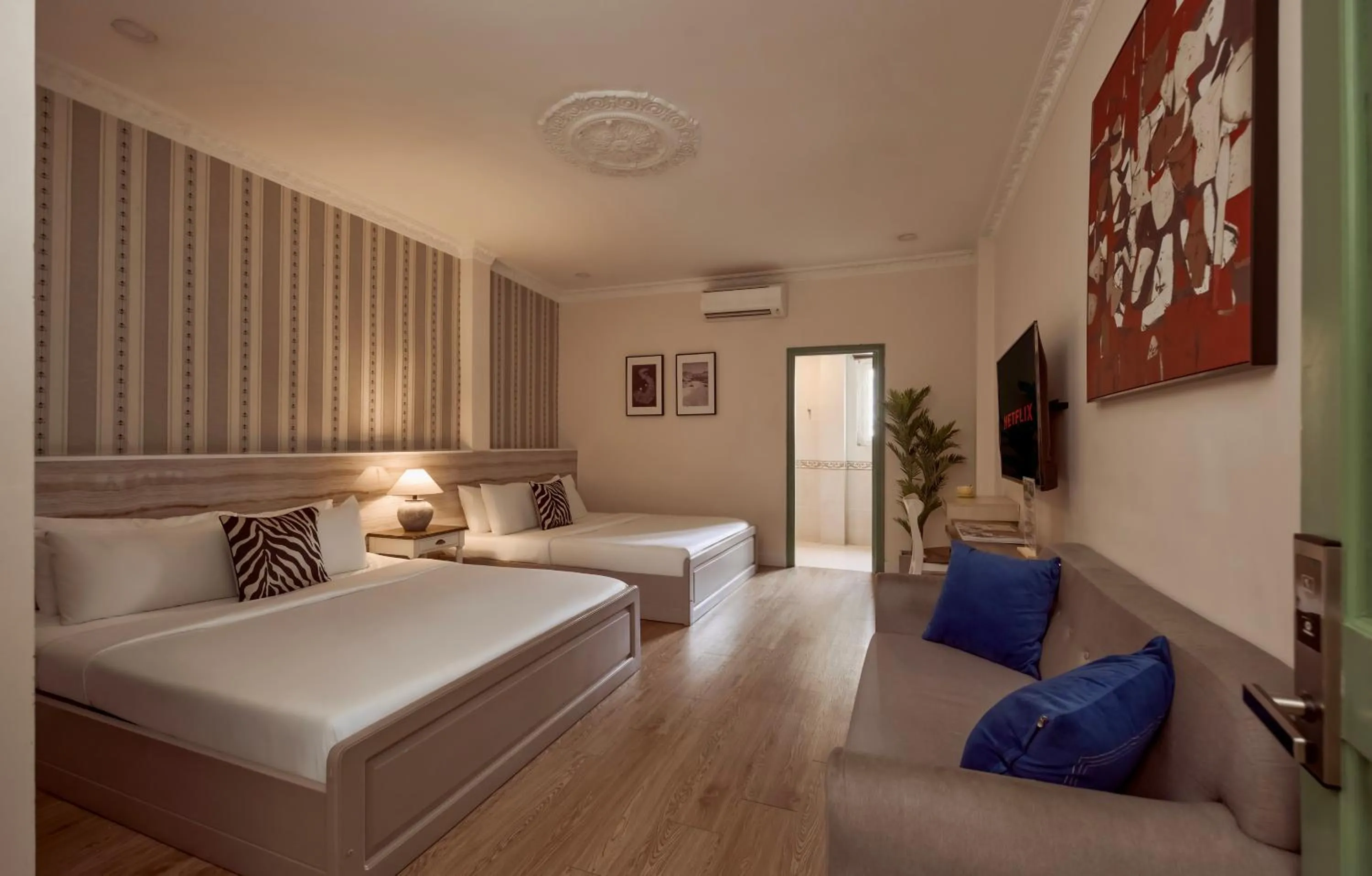 Photo of the whole room, Bed in The One Ben Thanh Hotel-City Center