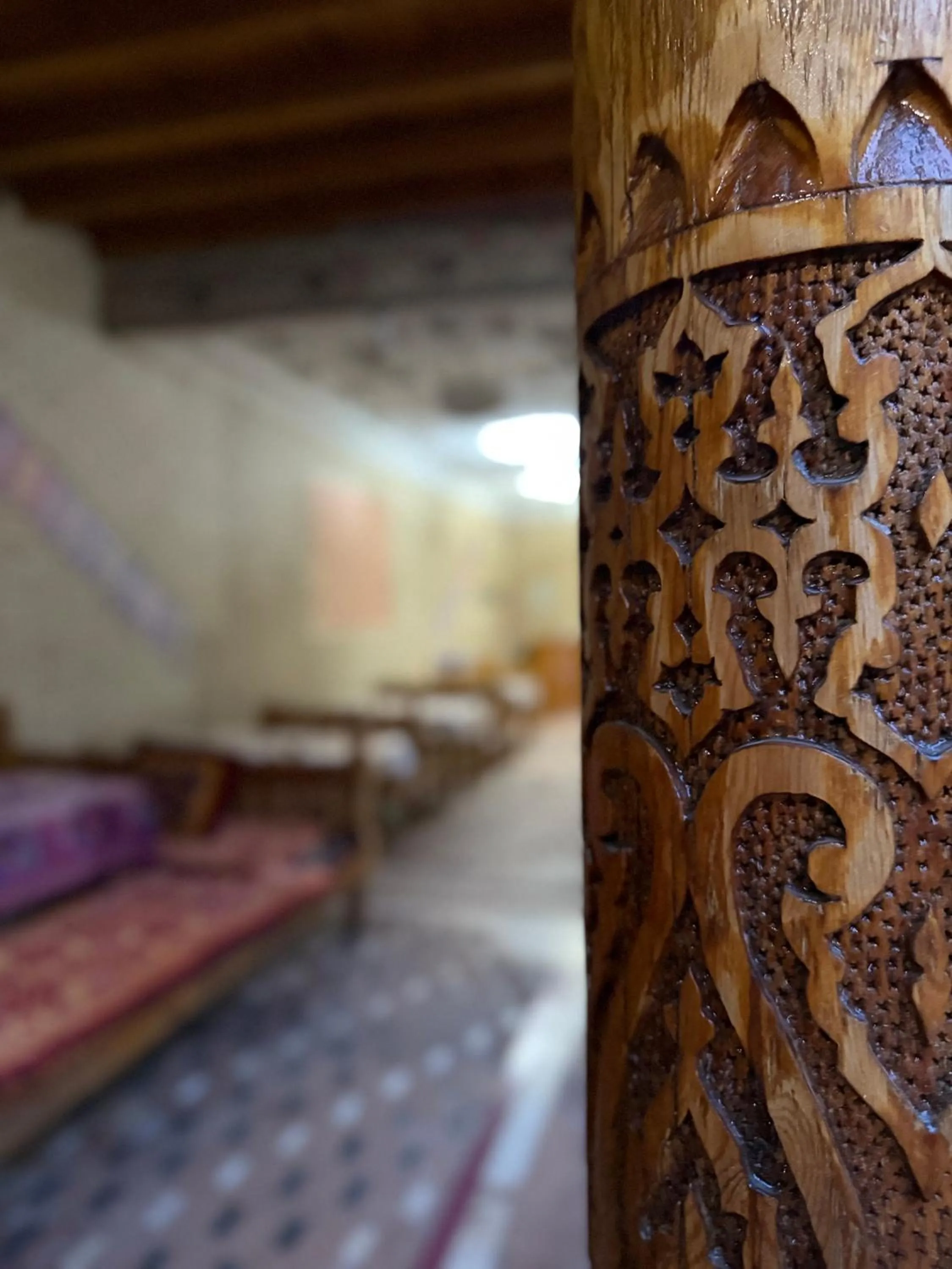 Decorative detail, Bed in Guest House Marokand